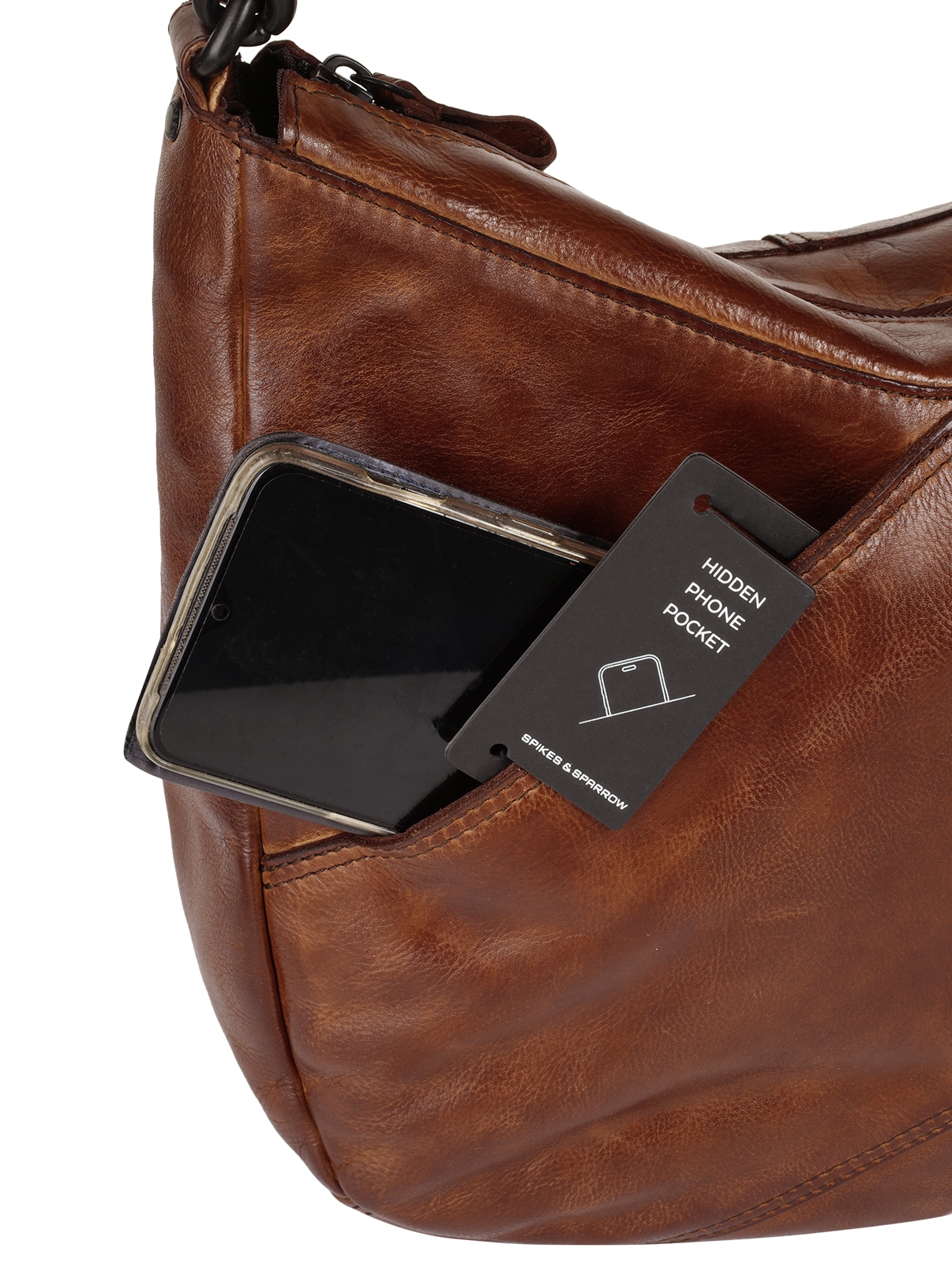 Spikes & Sparrow Umhängetasche echt Leder