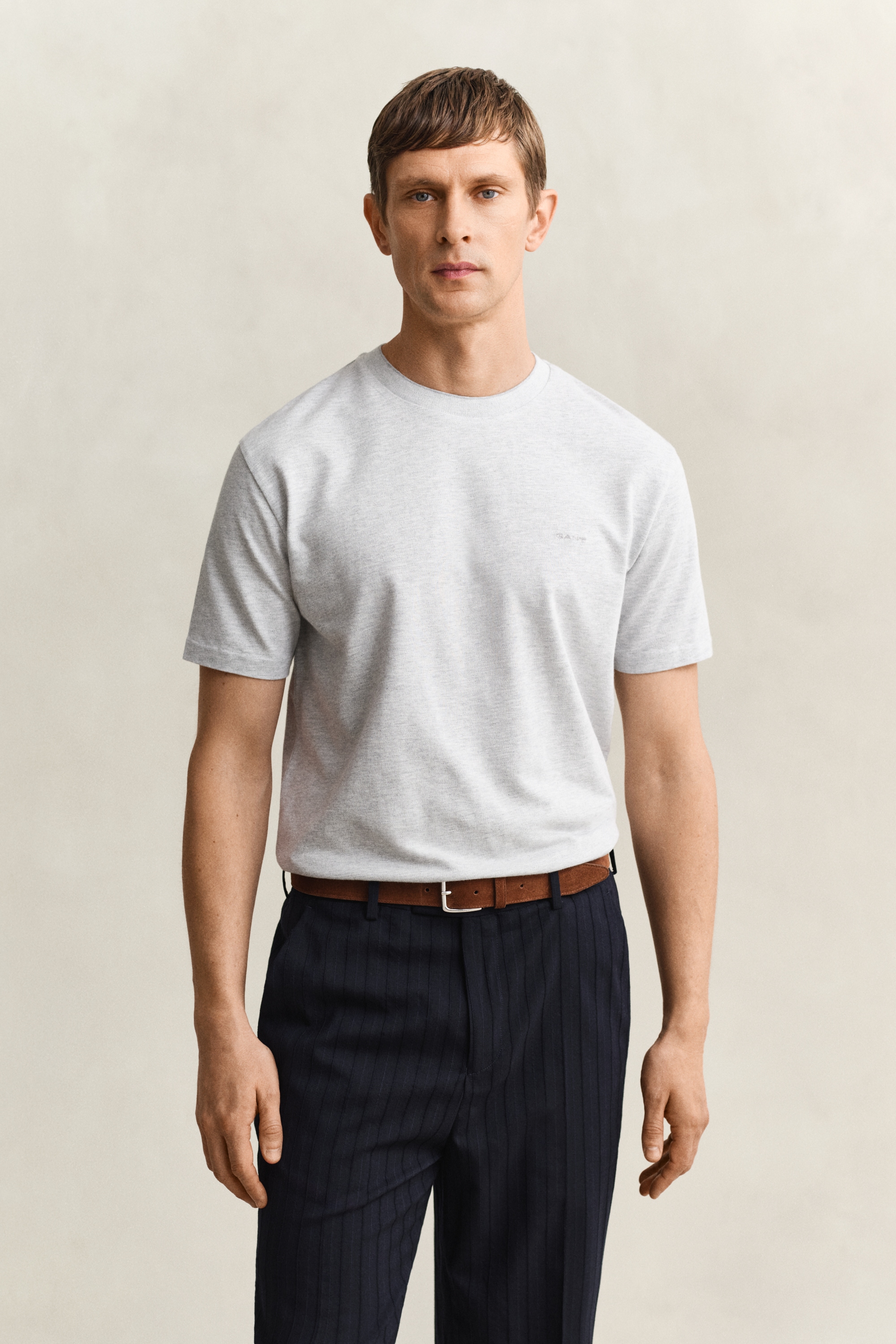 Image of Gant T-Shirt "TONE PIQUE" Regular fit mit Rundhalsausschnitt
