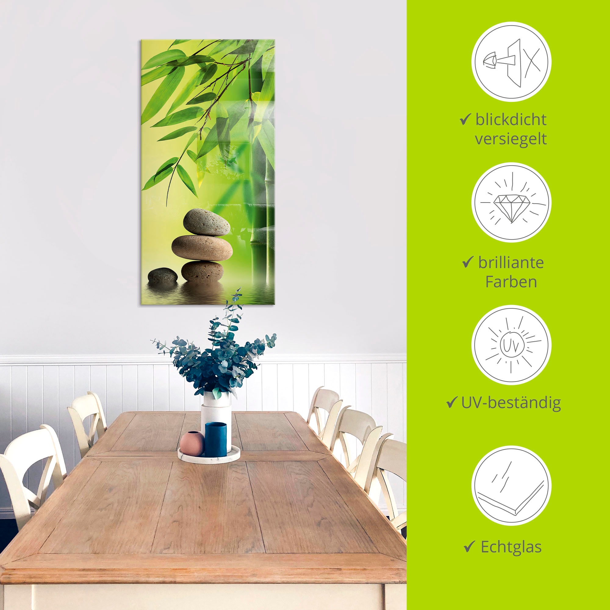 Artland Glasbild »Spa Stillleben« Zen 1 Stk. tlg. in verschiedenen Grössen