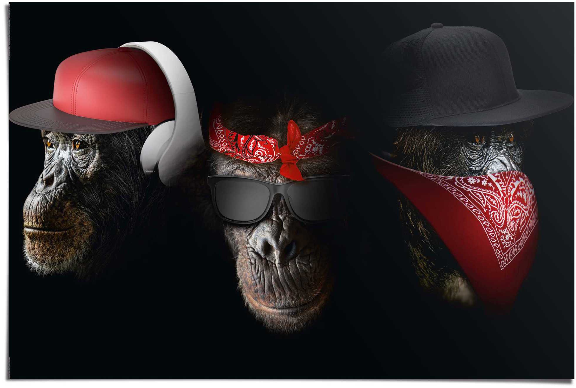 Image of Reinders! Poster »Höre Sehen Sage nichts« bei Ackermann Versand Schweiz