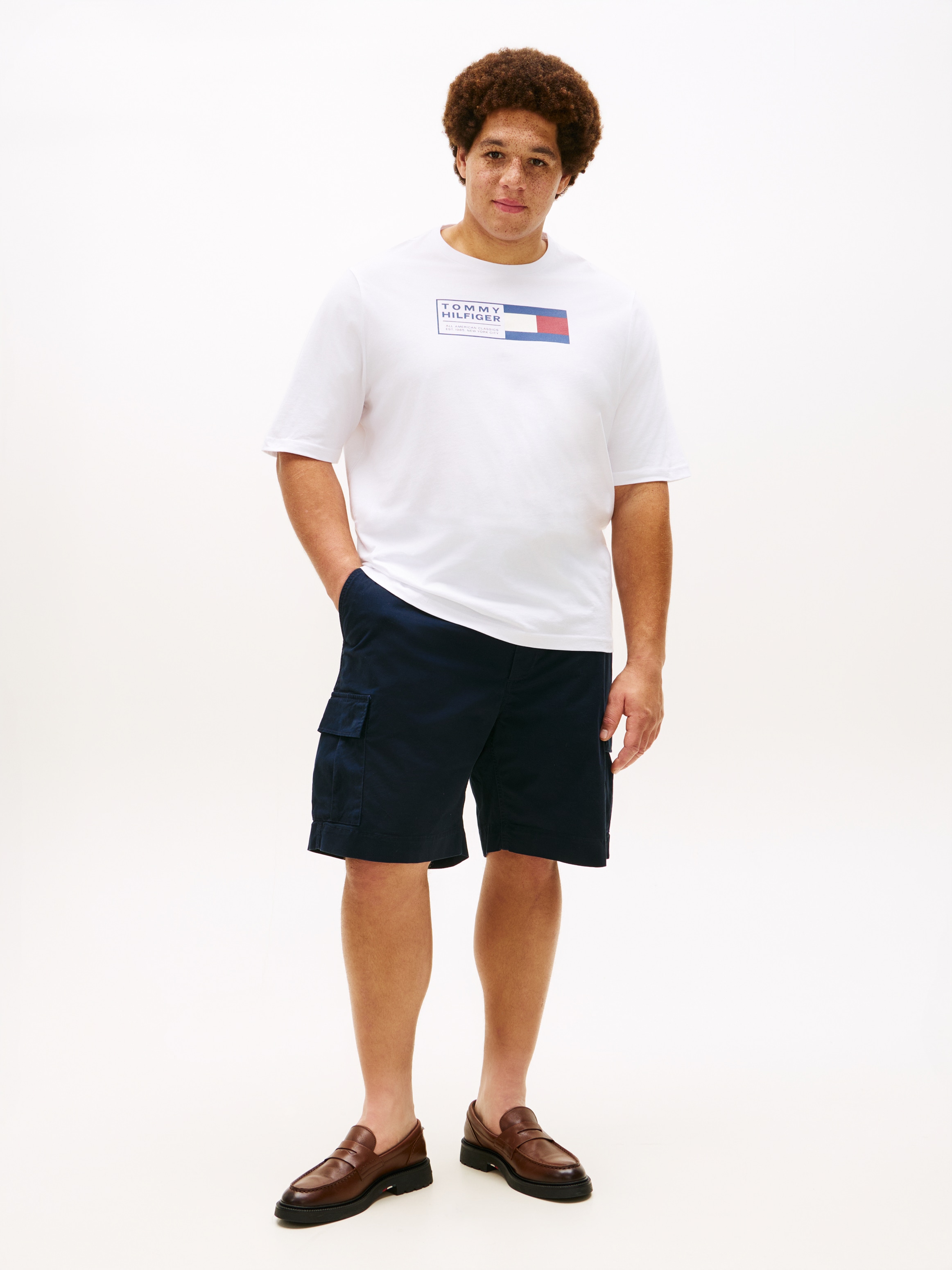 Tommy Hilfiger Big & Tall T-Shirt »BRAND LOVE TEXT« Regular fit für grosse Grössen