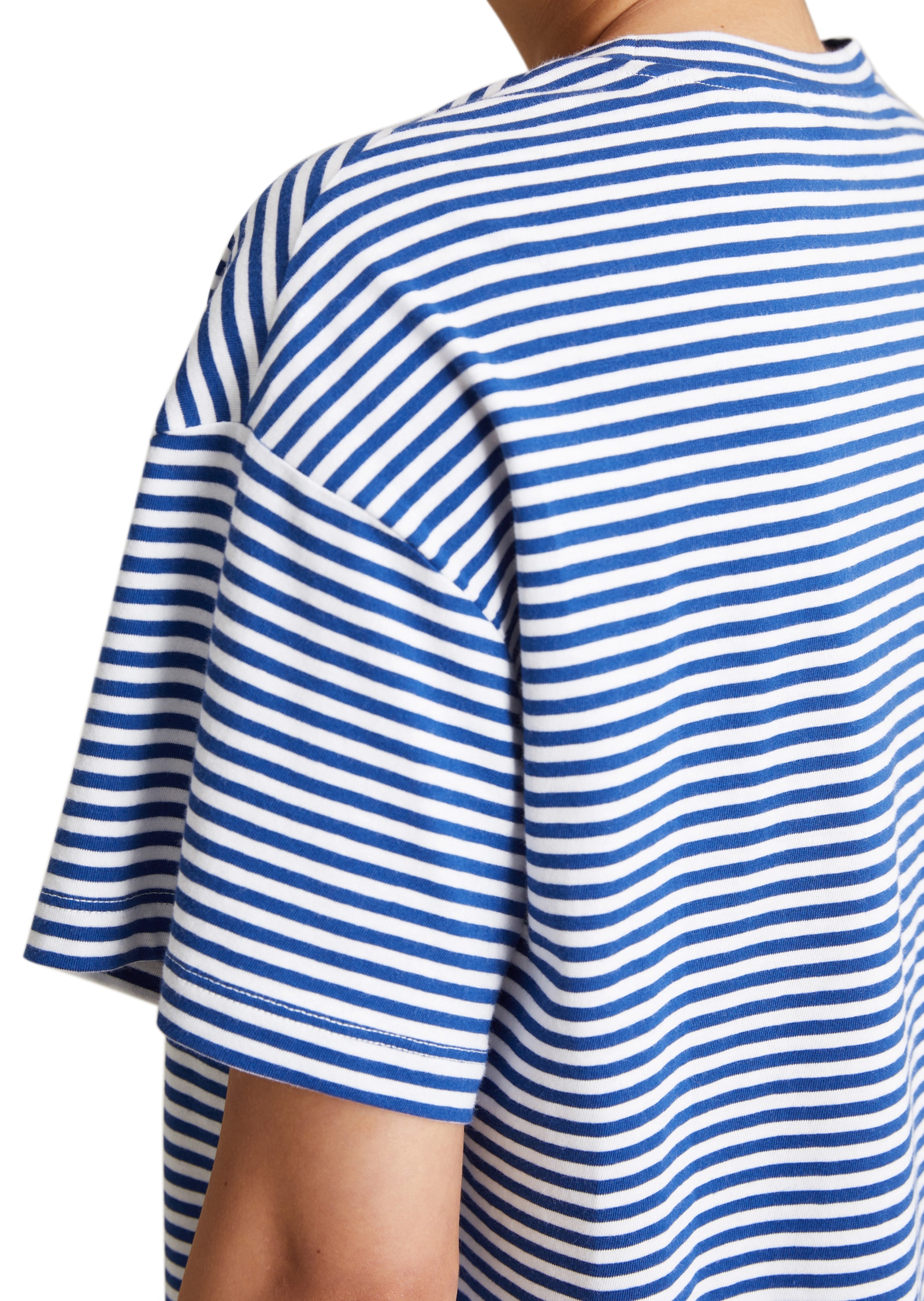 Marc O'Polo DENIM T-Shirt, geringelt, Rundhals, relaxed fit