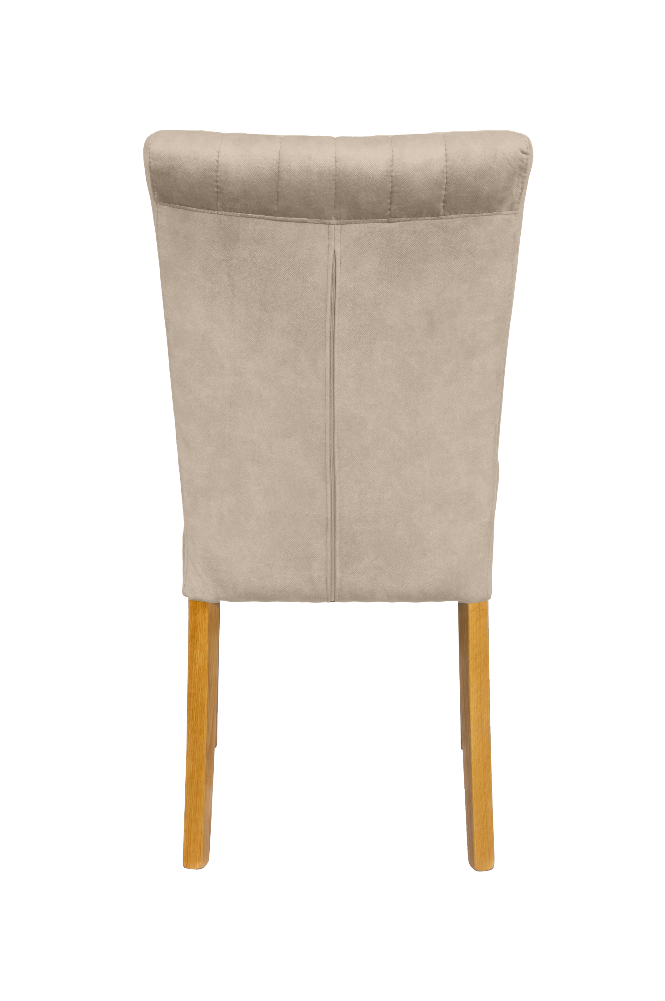 Home affaire 4-Fussstuhl, (Set), 2 St., Samtvelours, vertikale Nähte in der Rückenlehne