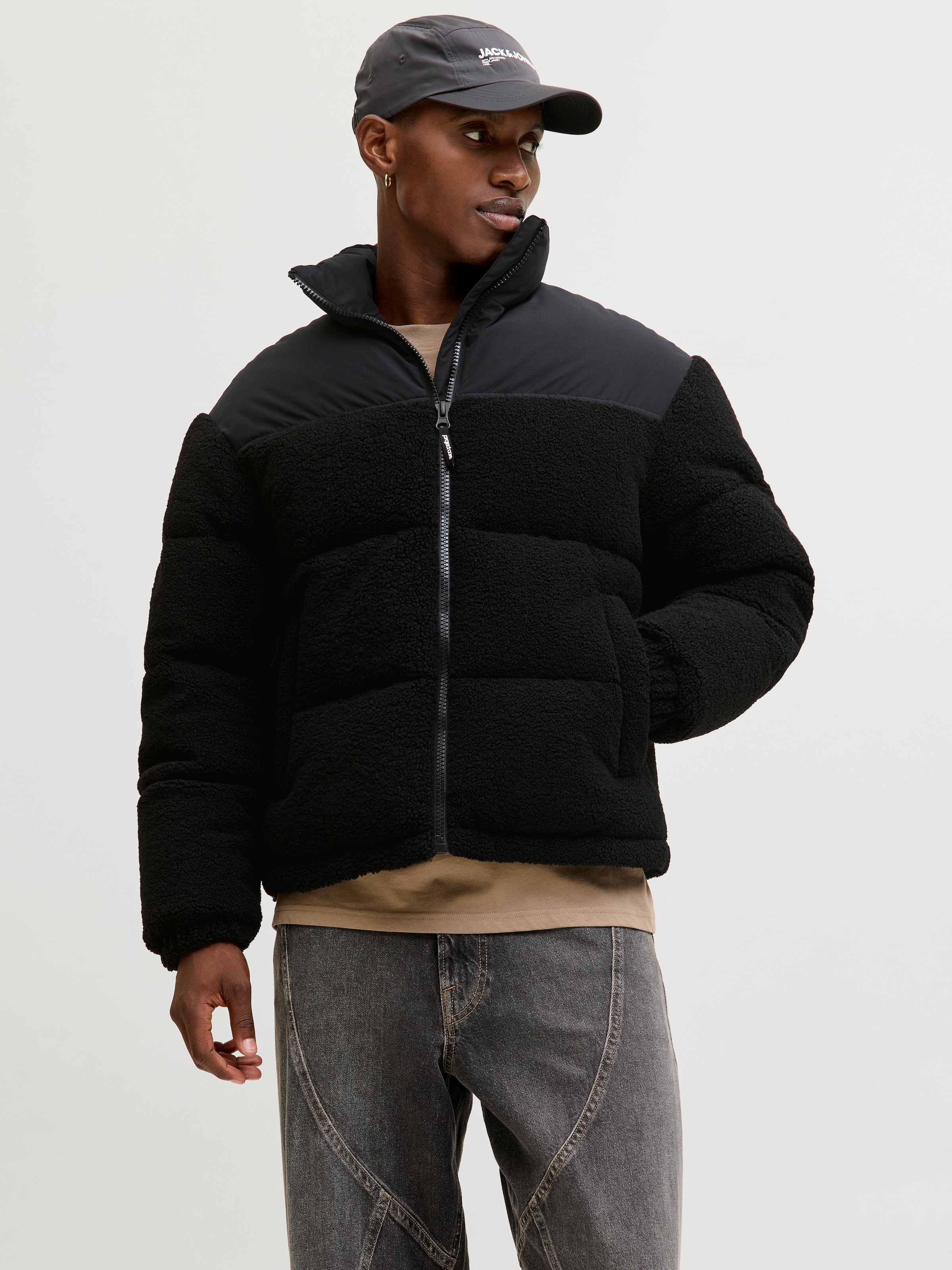 Jack & Jones Steppjacke »JCOFLARE TEDDY PUFFER JACKET«