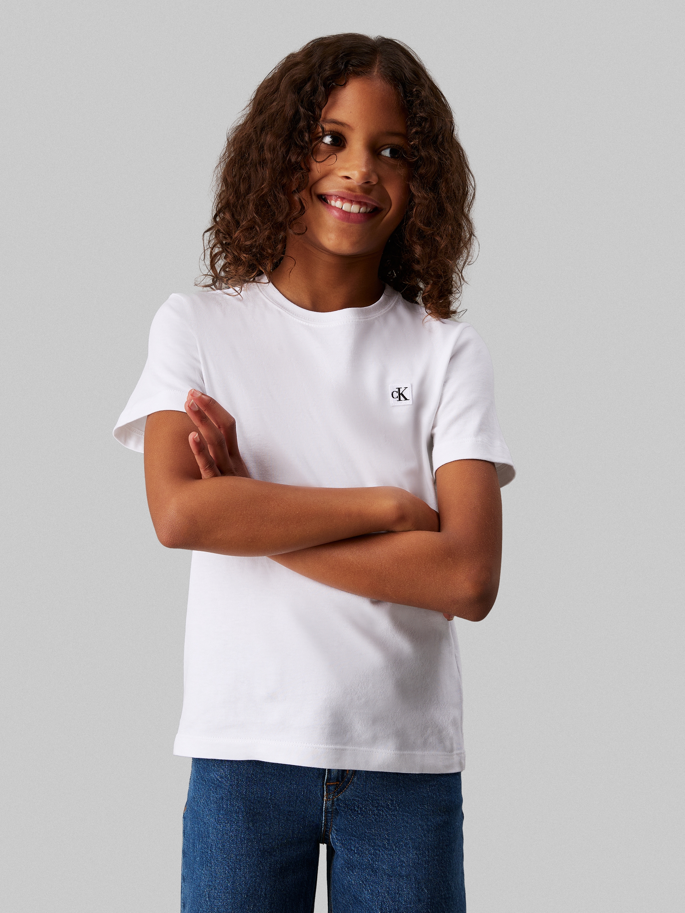 Calvin Klein Jeans T-Shirt »MONOGRAM MINI BADGE T-SHIRT«, für Kinder bis 16 Jahre