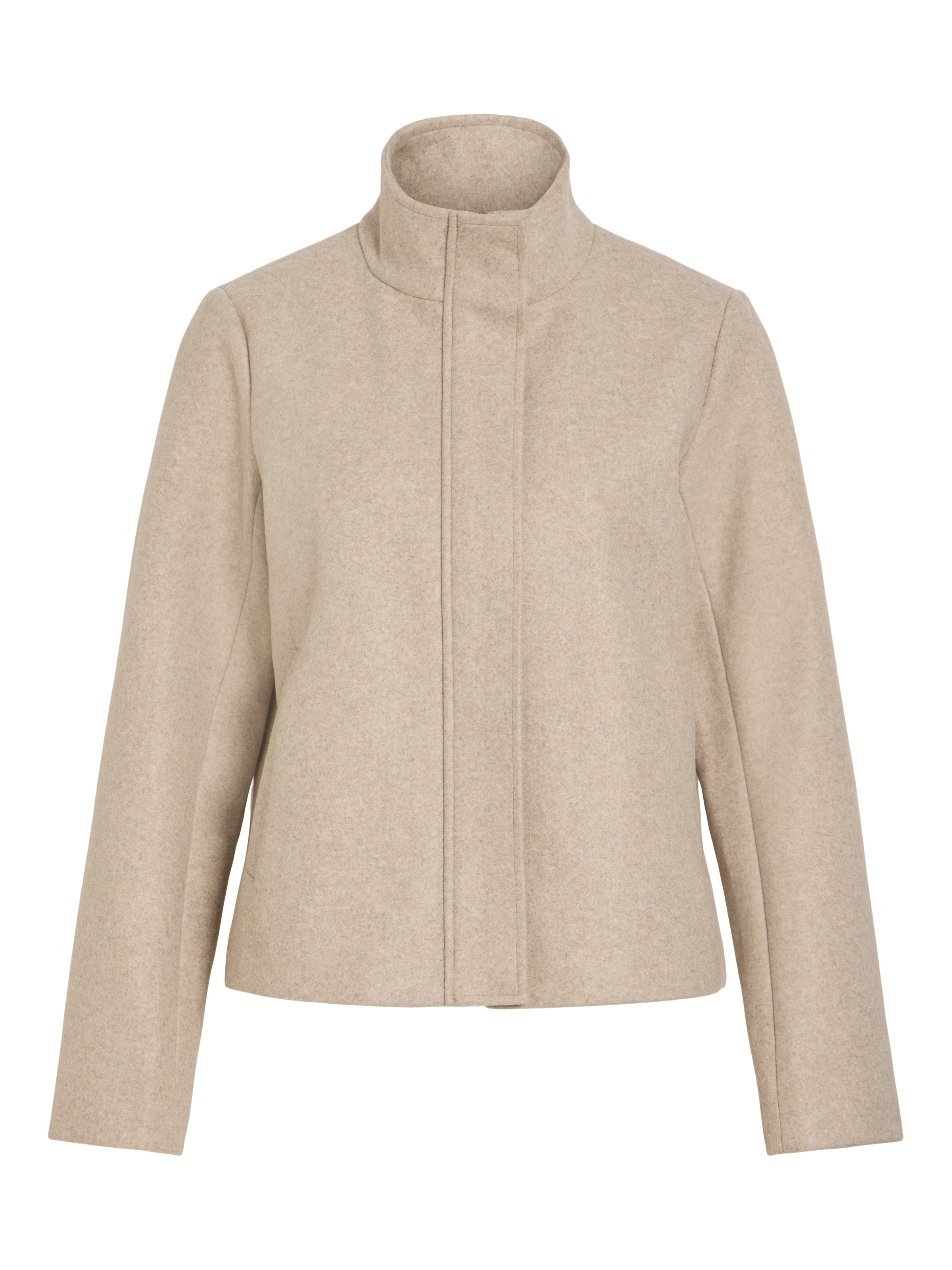 Vila Kurzjacke »VICLAUDIA L/S HIGH NECK SHORT JKT- NOOS« Kunstfaser