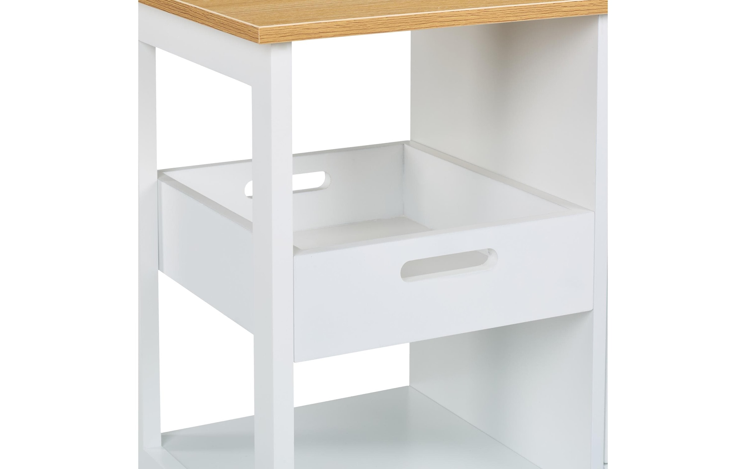 relaxdays Chariot de cuisine »Rollwagen mit Arbeitsplatte«