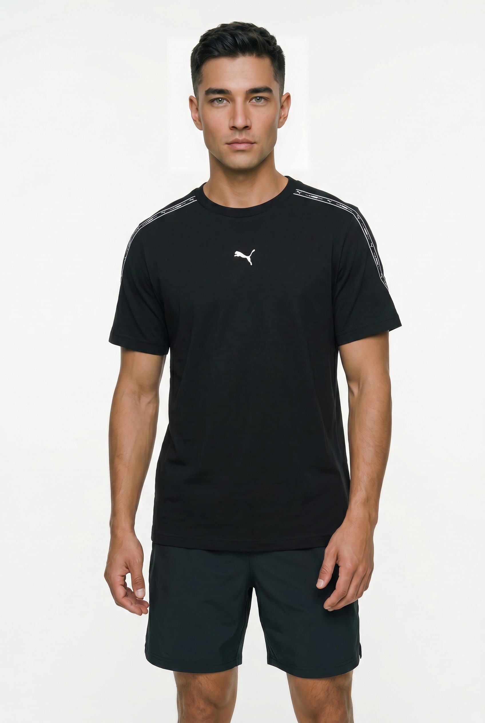 Image of PUMA T-Shirt "ESS TAPE TEE" Regular Fit, Kurzarm, für sportlichen Look, aus Baumwolle
