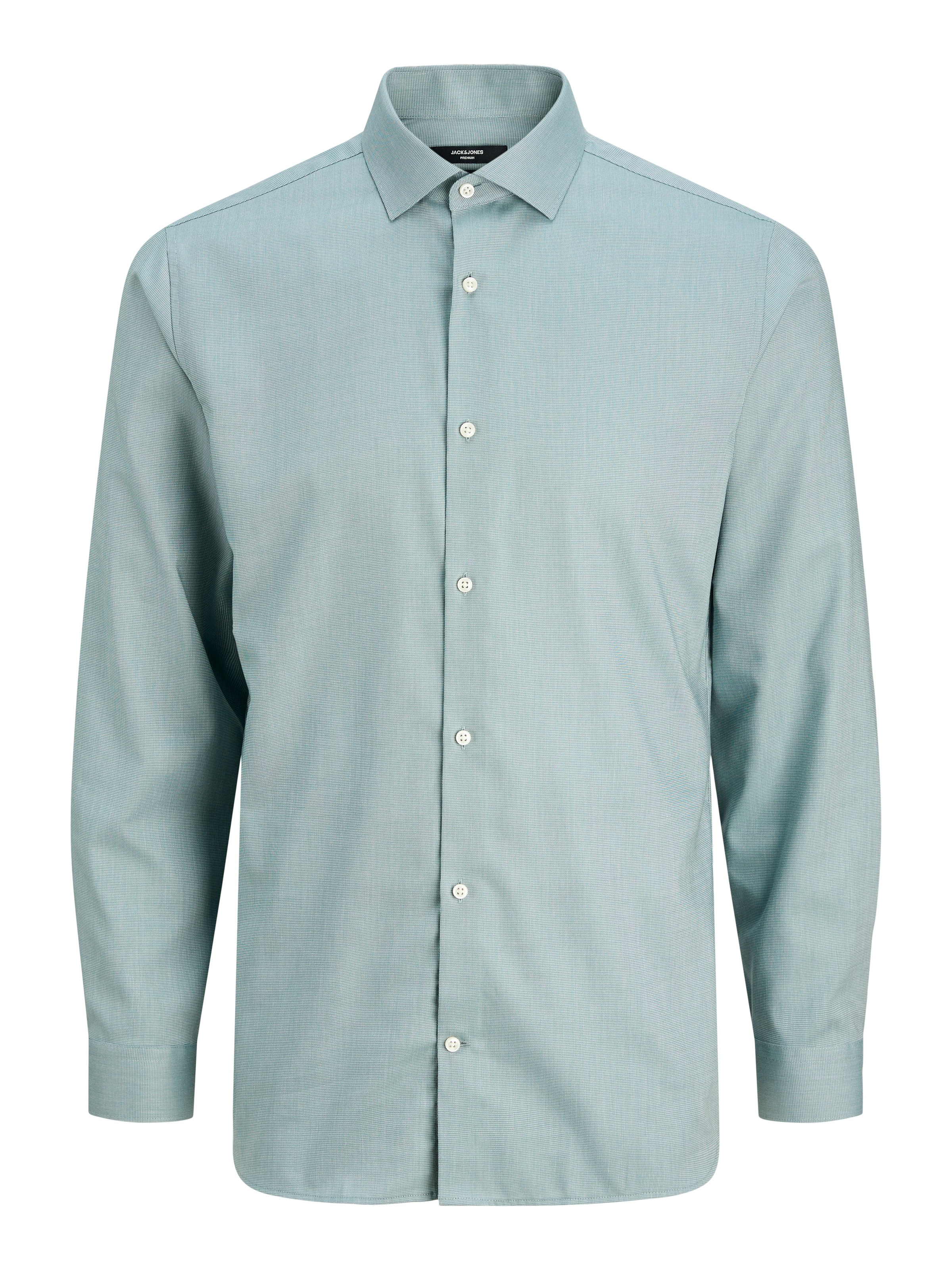 Jack & Jones Langarmhemd »JPRBLAPARKER Slim Fit Hemd, atmungsaktiv, ideal für den Alltag«, unifarben, modisch, slim fit, Baumwolle, Hemdkragen