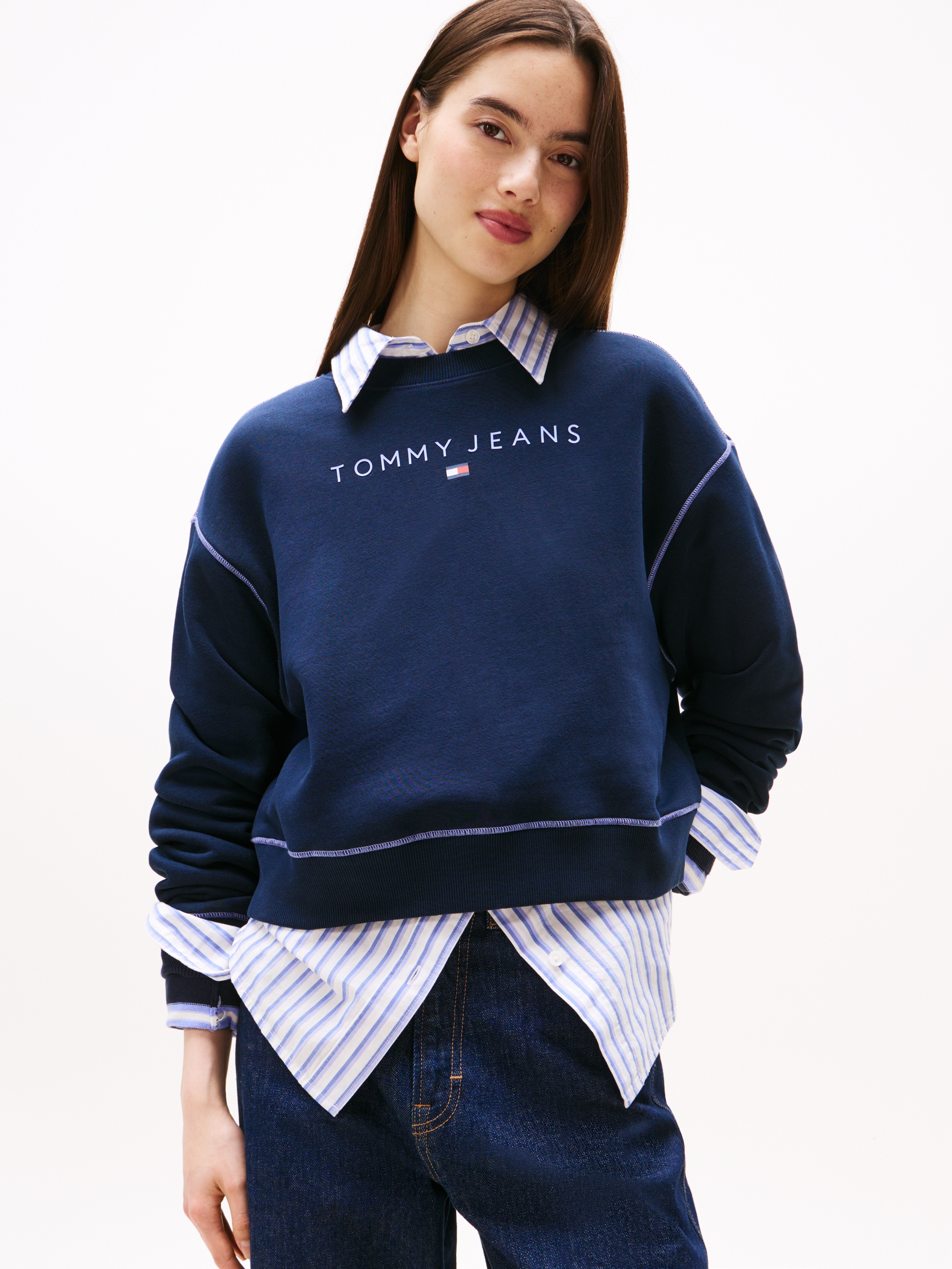 Image of Tommy Jeans Sweatshirt "TJW RLX CRP STITCH LINEAR CREW"