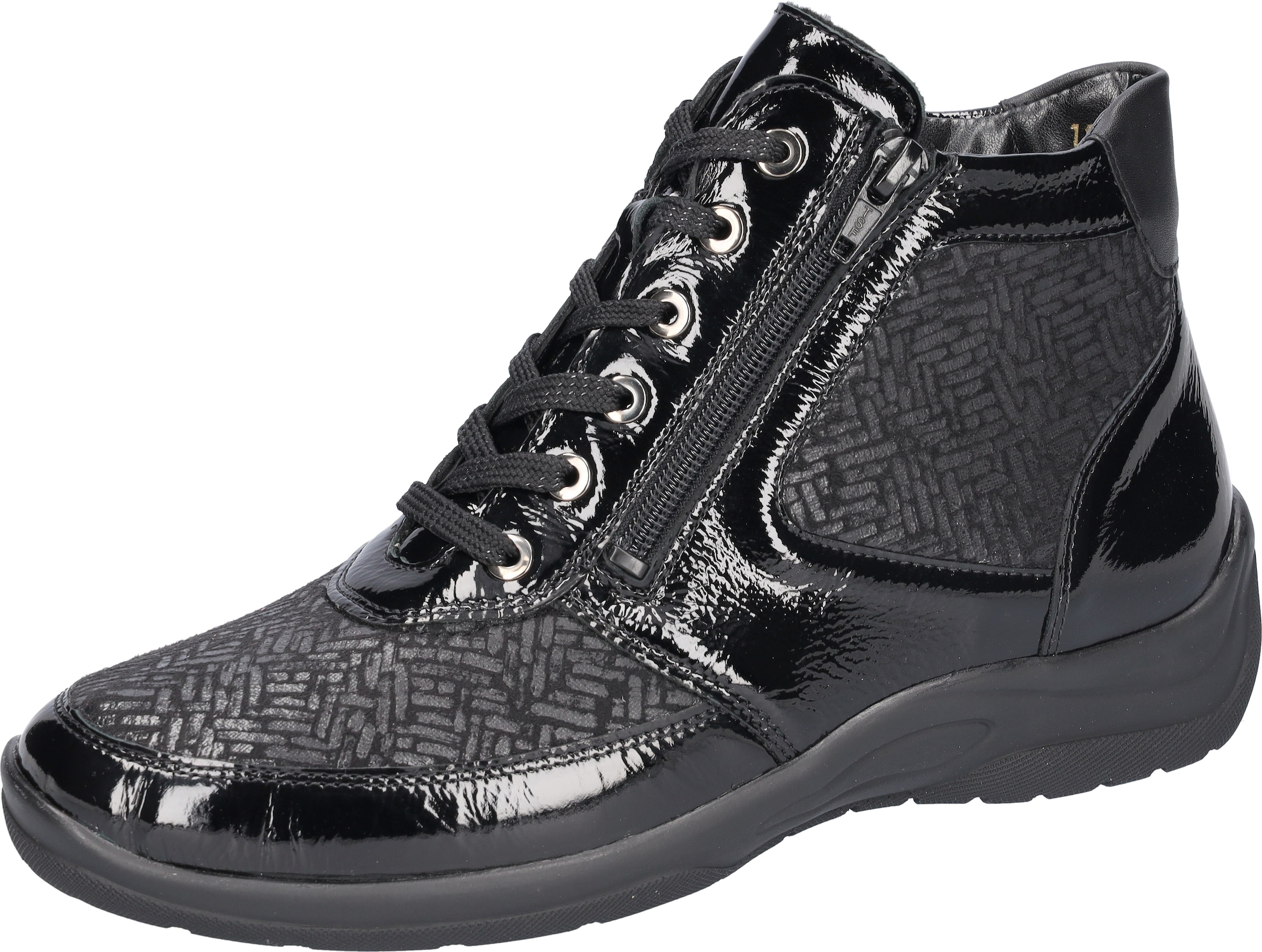 Image of Waldläufer Schnürboots "HESNA-Soft", Bequemschuh, High Top Sneaker in Komfortweite H (=sehr weit)
