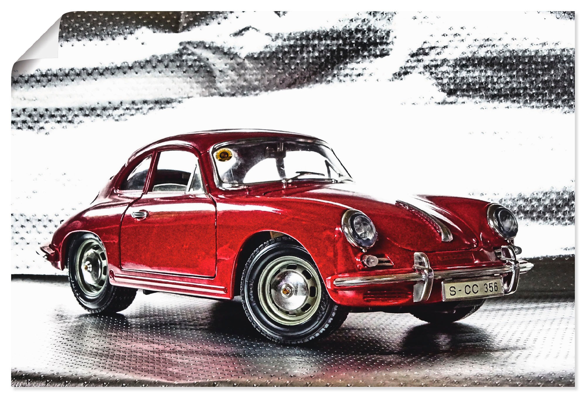Image of Artland Wandbild "Klassiker - Der Porsche 356" Auto 1 Stk. tlg. als Alubild, Leinwandbild, Poster in verschied. Grössen