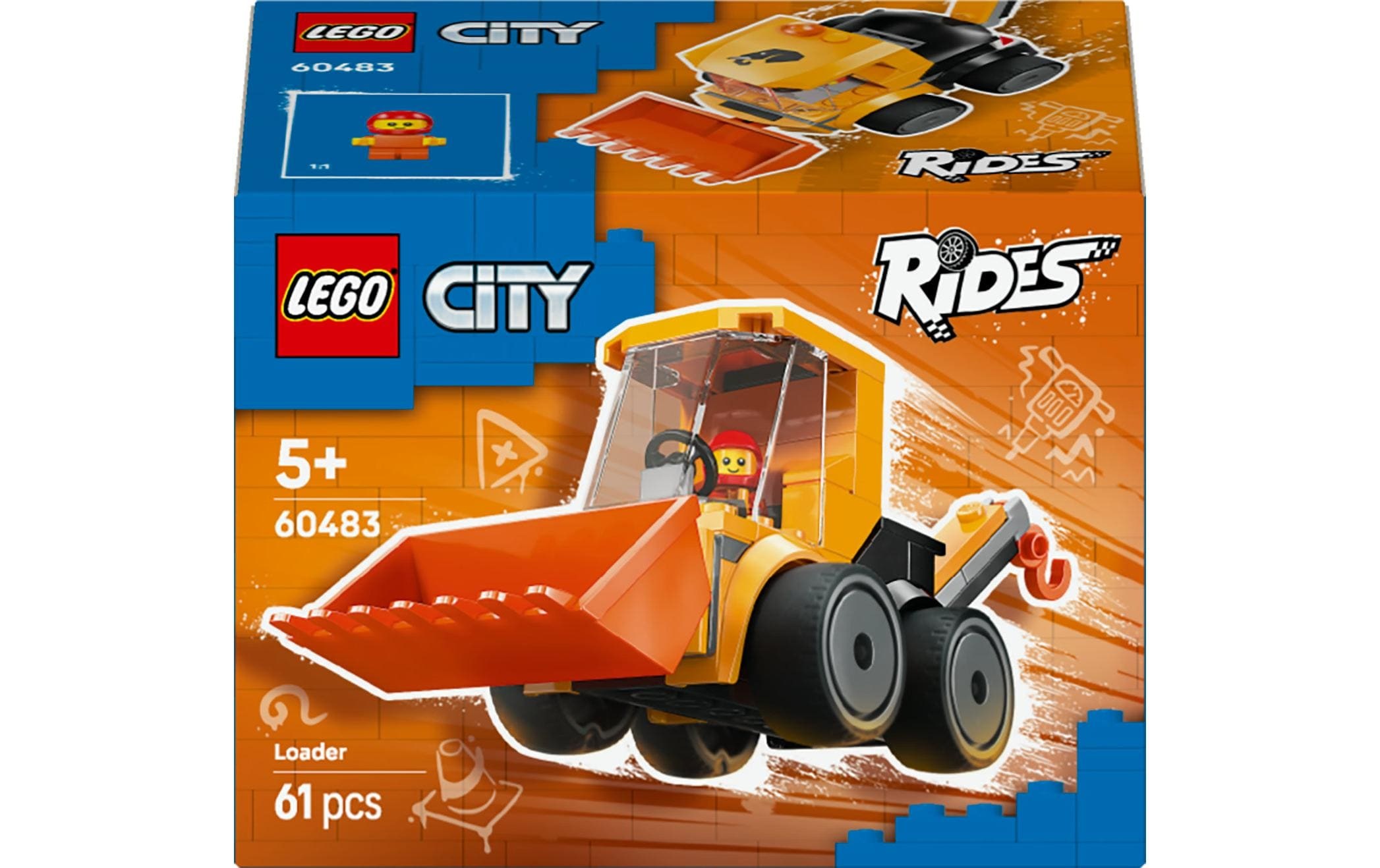 Image of Konstruktionsspielsteine "City Coole Flitzer – Radlader 60483" Kategorie: Baustelle
