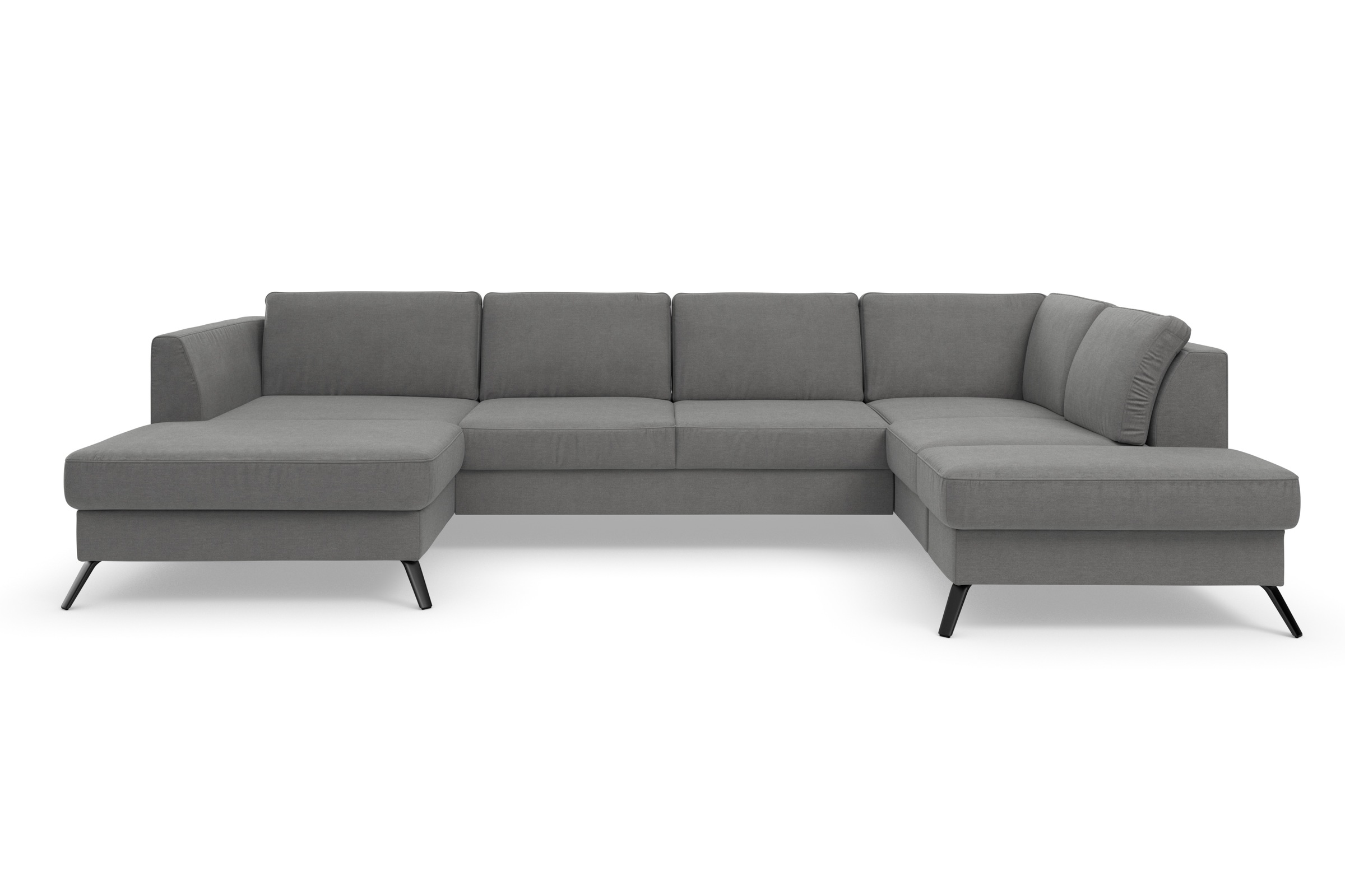 sit&more Wohnlandschaft »Olsen U-Form«, inklusive Sitztiefenverstellung, wahlweise mit Bettfunktion, 15cm hoch