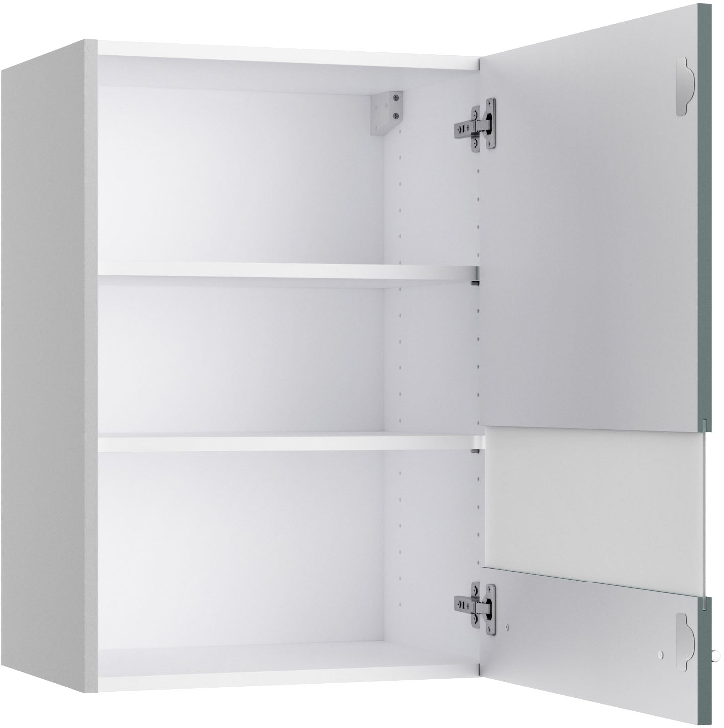 KOCHSTATION Hängeschrank »KS-Bern2«, Breite 50 cm, 1 Tür, 2 Einlegeböden, Front mit Milchglas-Einsatz