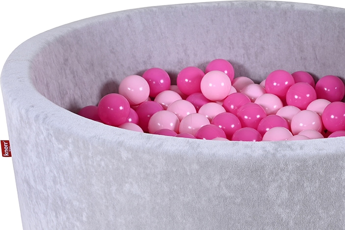 Knorrtoys® Bällebad »Soft, Grey«, mit 300 Bällen soft pink; Made in Europe