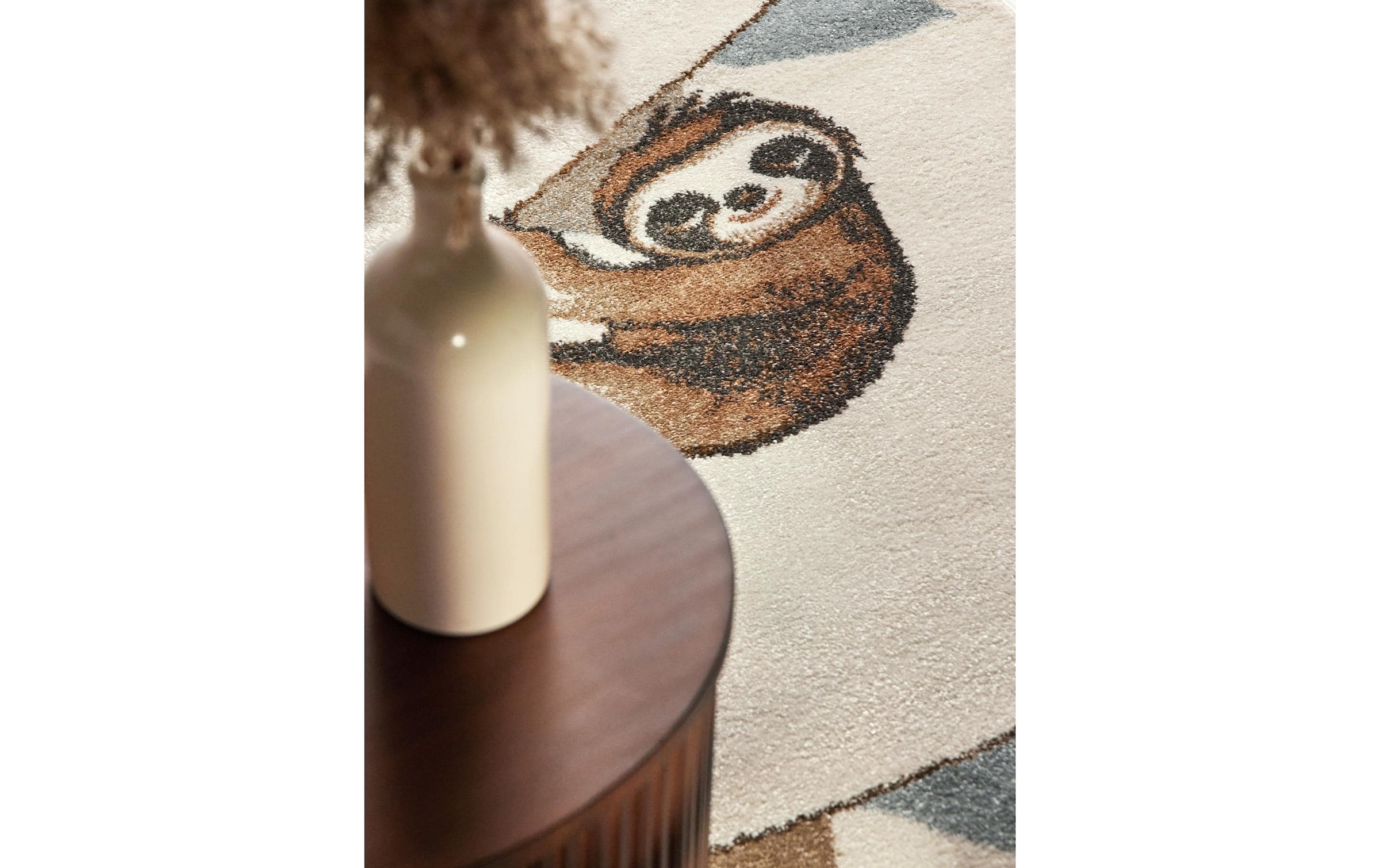 Villeroy & Boch Tapis pour enfants »Walk like an Elephant Rainbow Party Teppich« Rectangulaire 9 mm Höhe Spielteppich weich, Kinderzimmer, Boho Kids Spielunterlage, Tieremotiv