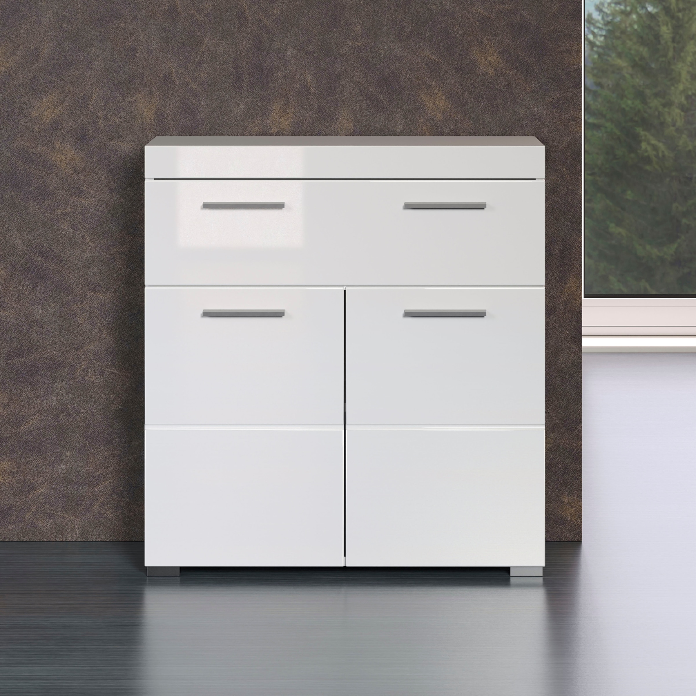 welltime Unterschrank »Avena« Standschrank mit 2 Türen, 1 Schublade - (B/T/H) 73/31/79 cm