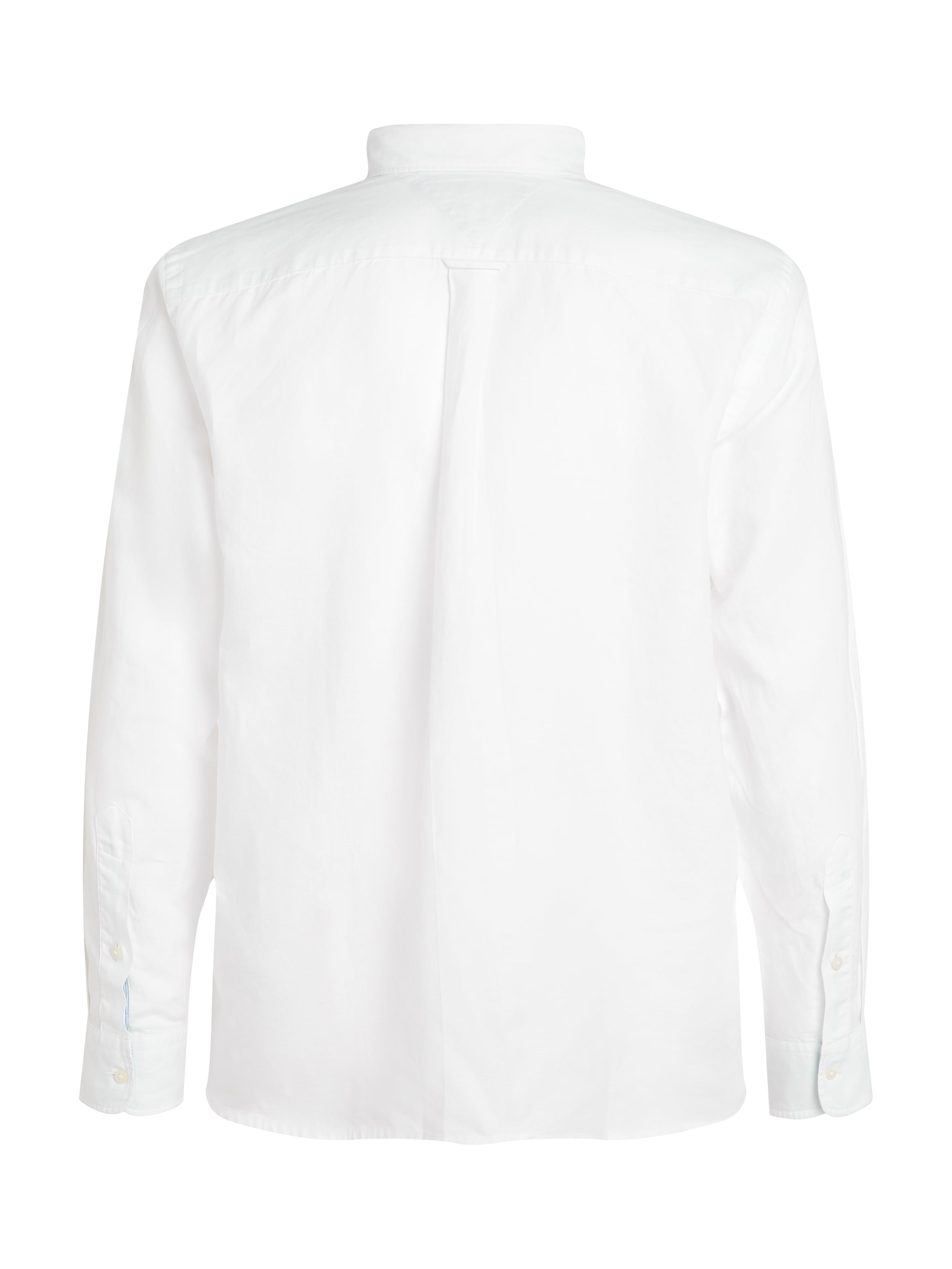 Tommy Hilfiger Langarmhemd »LINEN BLEND SOLID RF SHIRT«, mit Button-down-Kragen