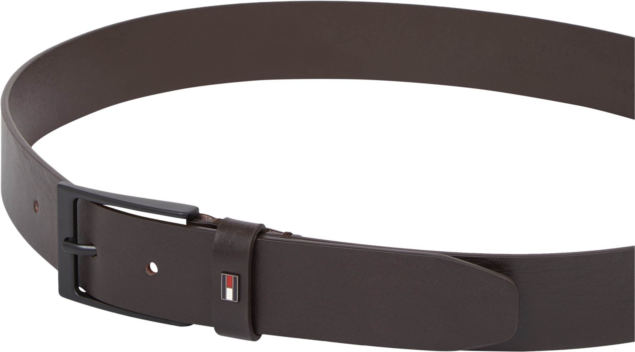 Tommy Hilfiger Ceinture en cuir »LAYTON 3.5 cm breit« Metallpatch, Einfachdornschliesse