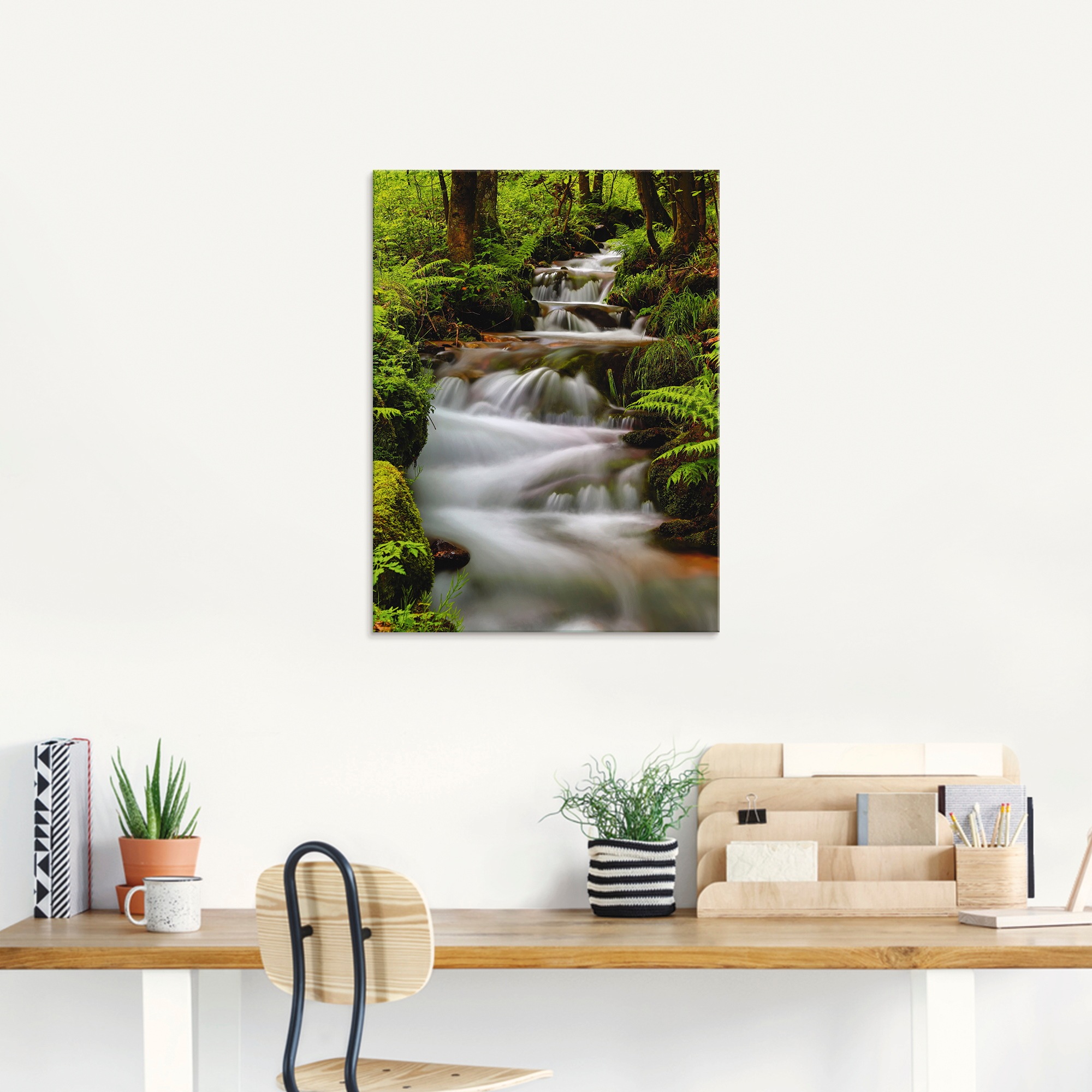 Artland Tableau en verre »Schwarzwaldbach« 1 cuis tlg. in verschiedenen Grössen