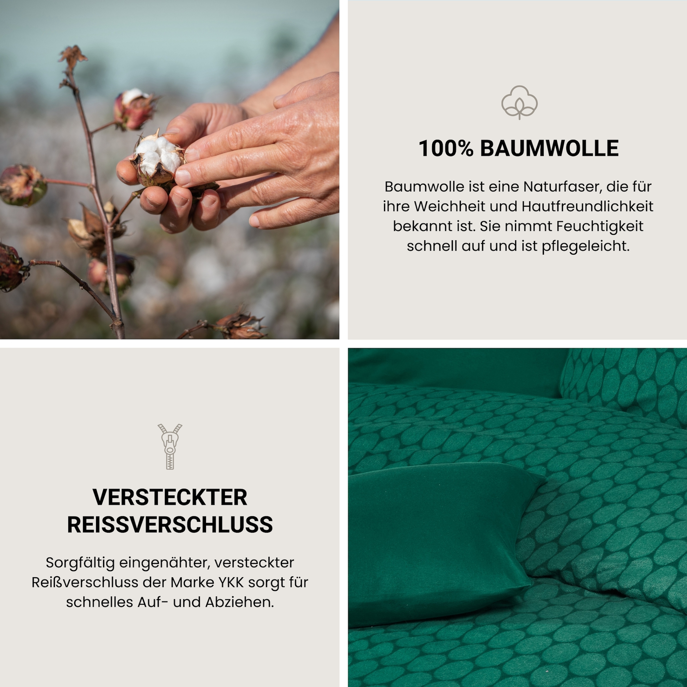 Schiesser Bettwäsche »Drops« 2 Stk. Made in Green