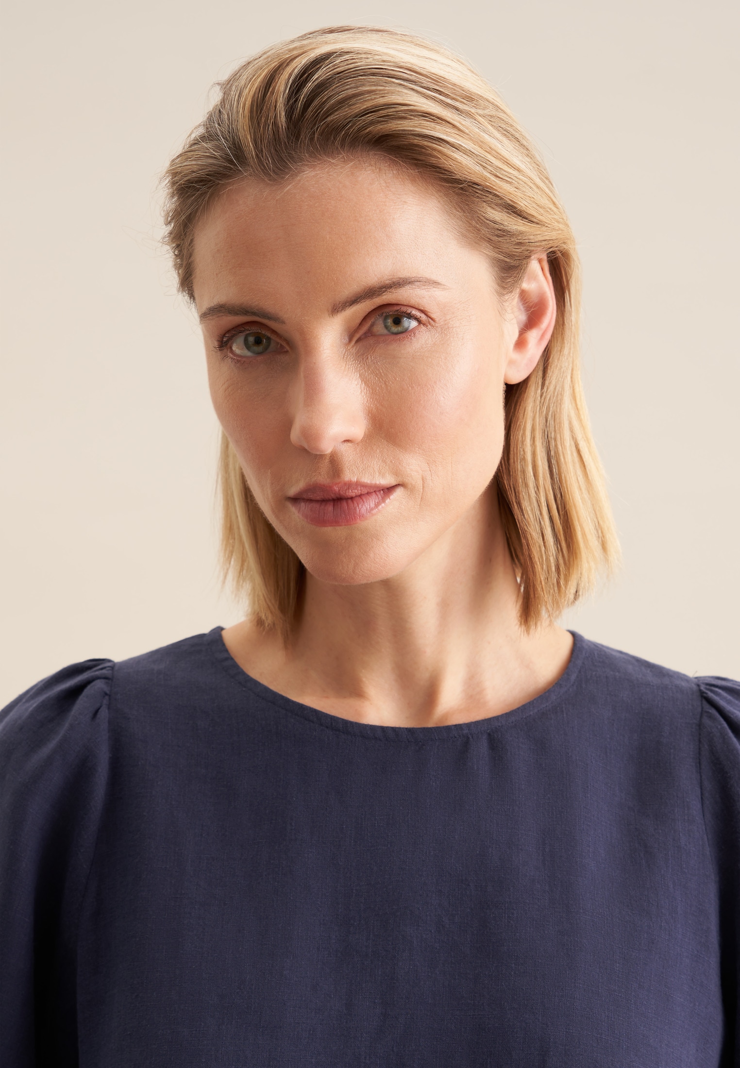 seidensticker Shirtbluse »Schwarze Rose« 1/2 Rundhals Uni