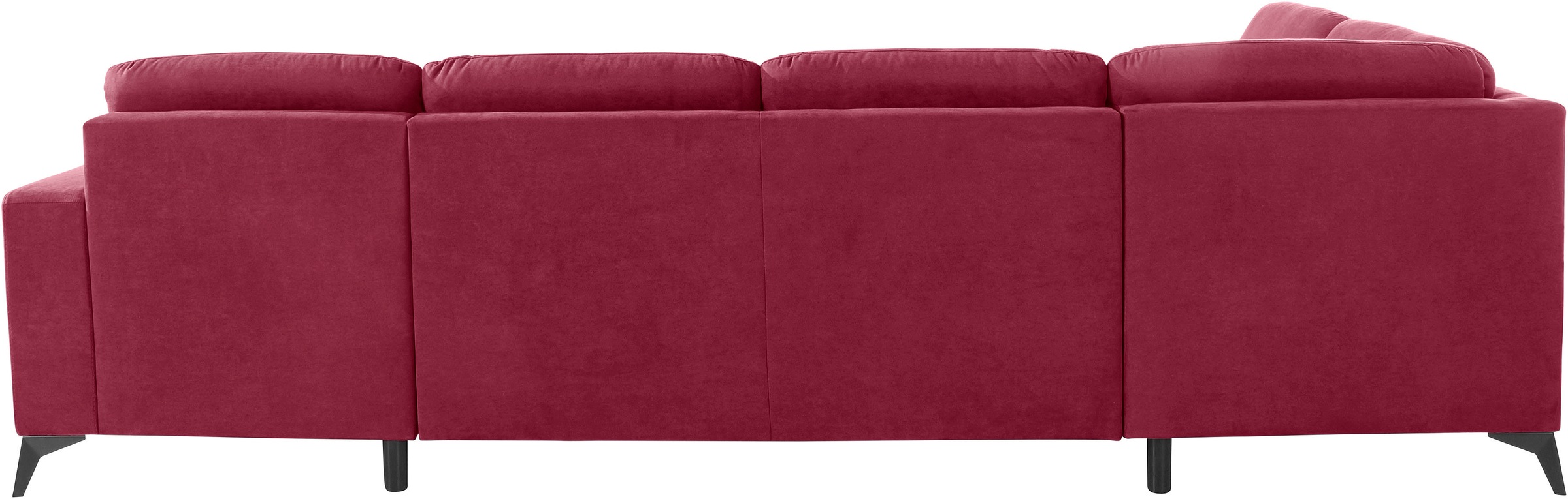 PLACES OF STYLE Wohnlandschaft »Lolland U-Form« Wahlweise mit Bettfunktion und Stauraum, auch mit abwischbarem Bezug