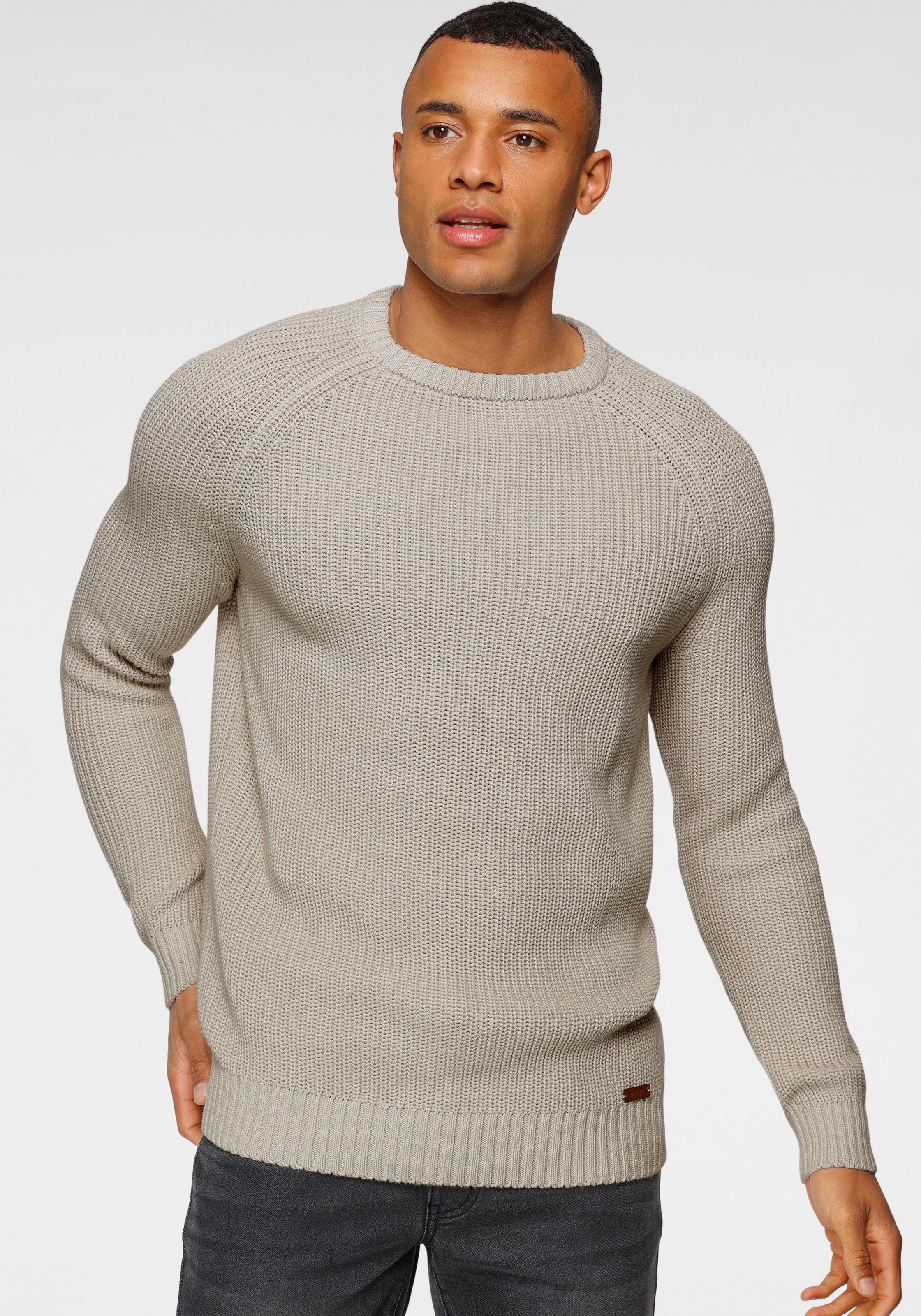 Image of Bruno Banani Strickpullover, modischer Grobstrick bei Ackermann Versand Schweiz
