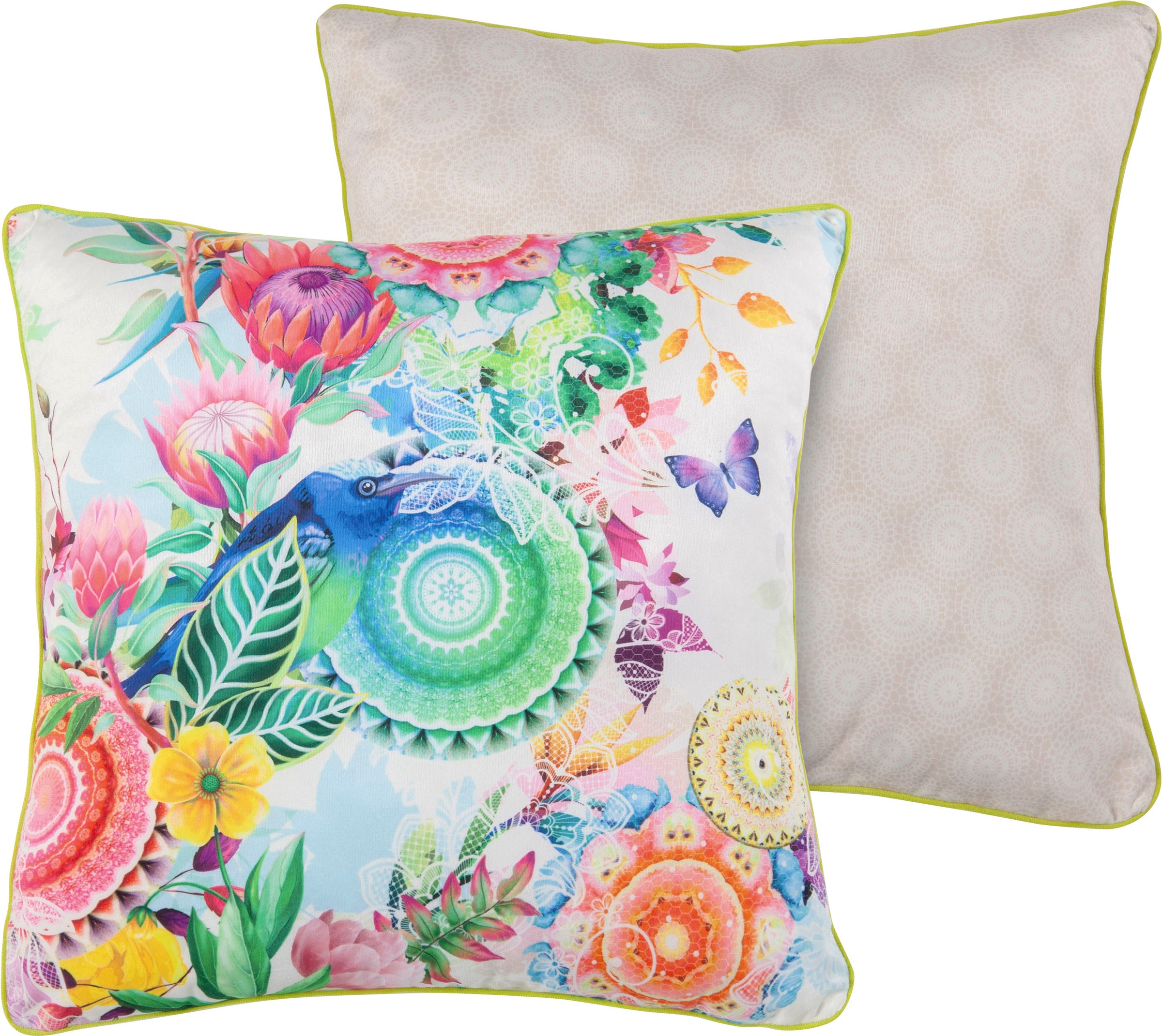 Image of hip Dekokissen »Chess«, (1 St., 1 48x48 cm Dekokissen - Mit biese), mit Biese bei Ackermann Versand Schweiz