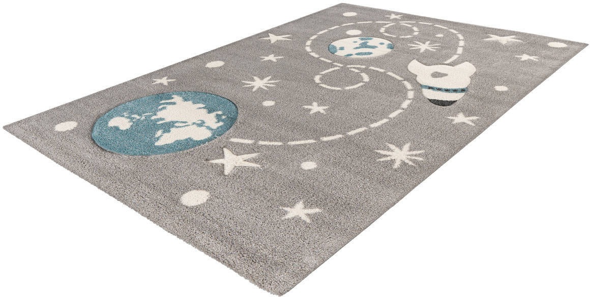 Image of Arte Espina Kinderteppich »Amigo 530«, rechteckig, 15 mm Höhe, Weltall Raketen Motiv bei Ackermann Versand Schweiz