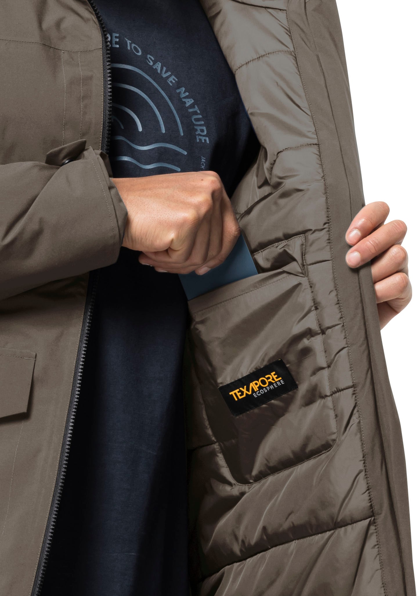 Jack Wolfskin Funktionsparka »KOENIGSBAU«, mit Kapuze, Winterjacke mit Kunstfaserfüllung