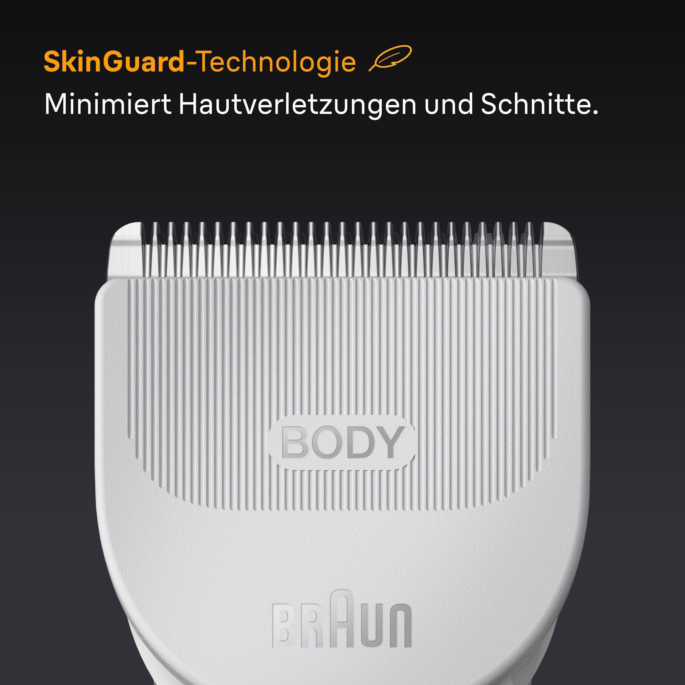 Braun Tondeuse à cheveux »Body Groomer BG5500« taille pour zones sensibles, autonomie batterie 100 min, étanche