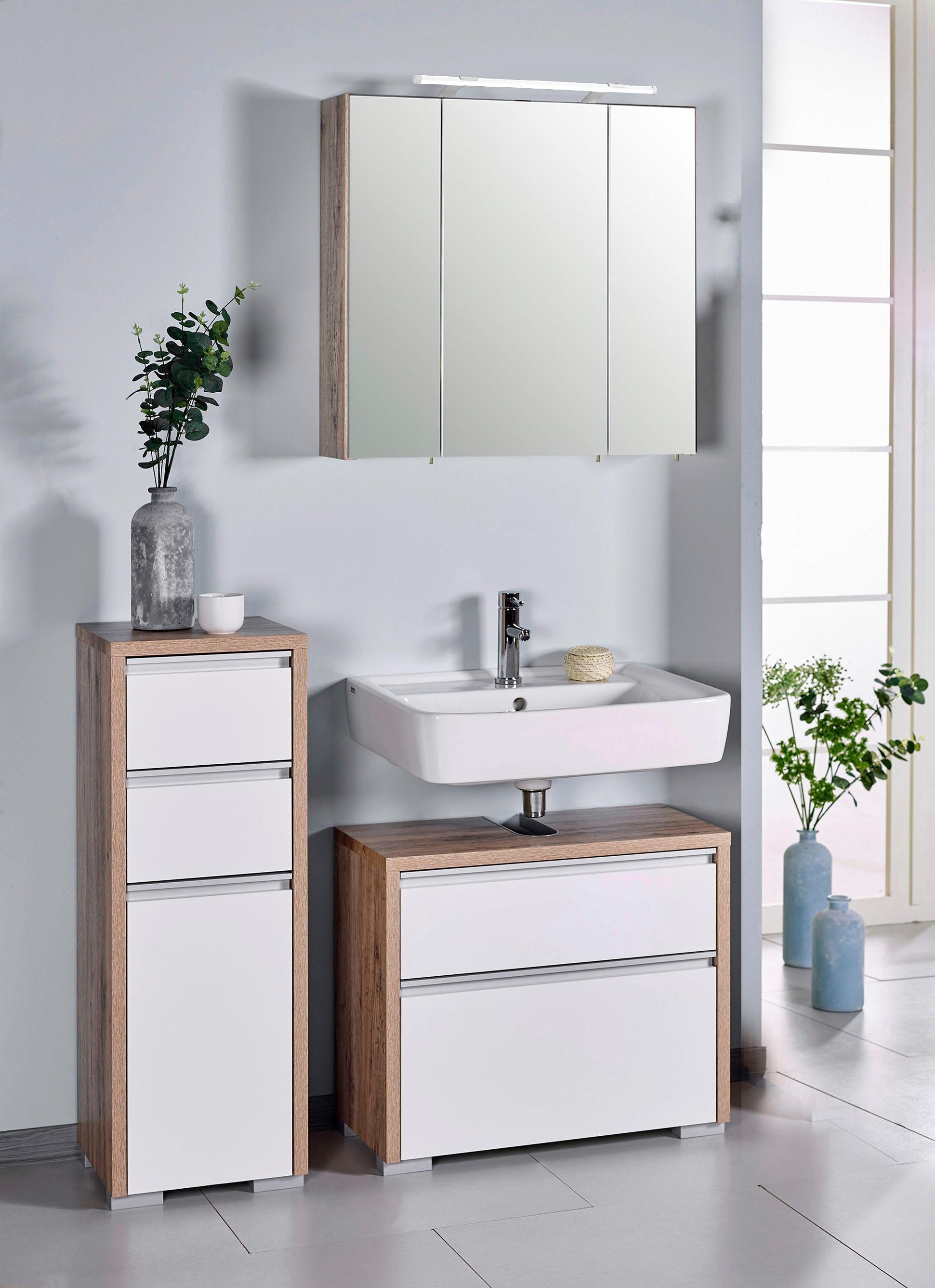 Schildmeyer Waschbeckenunterschrank "Bello, Waschbeckenunterschrank, Made in Germany, B: 67cm" Solide Verarbeitung - Dieses Produkt ist in Deutschland gefertigt