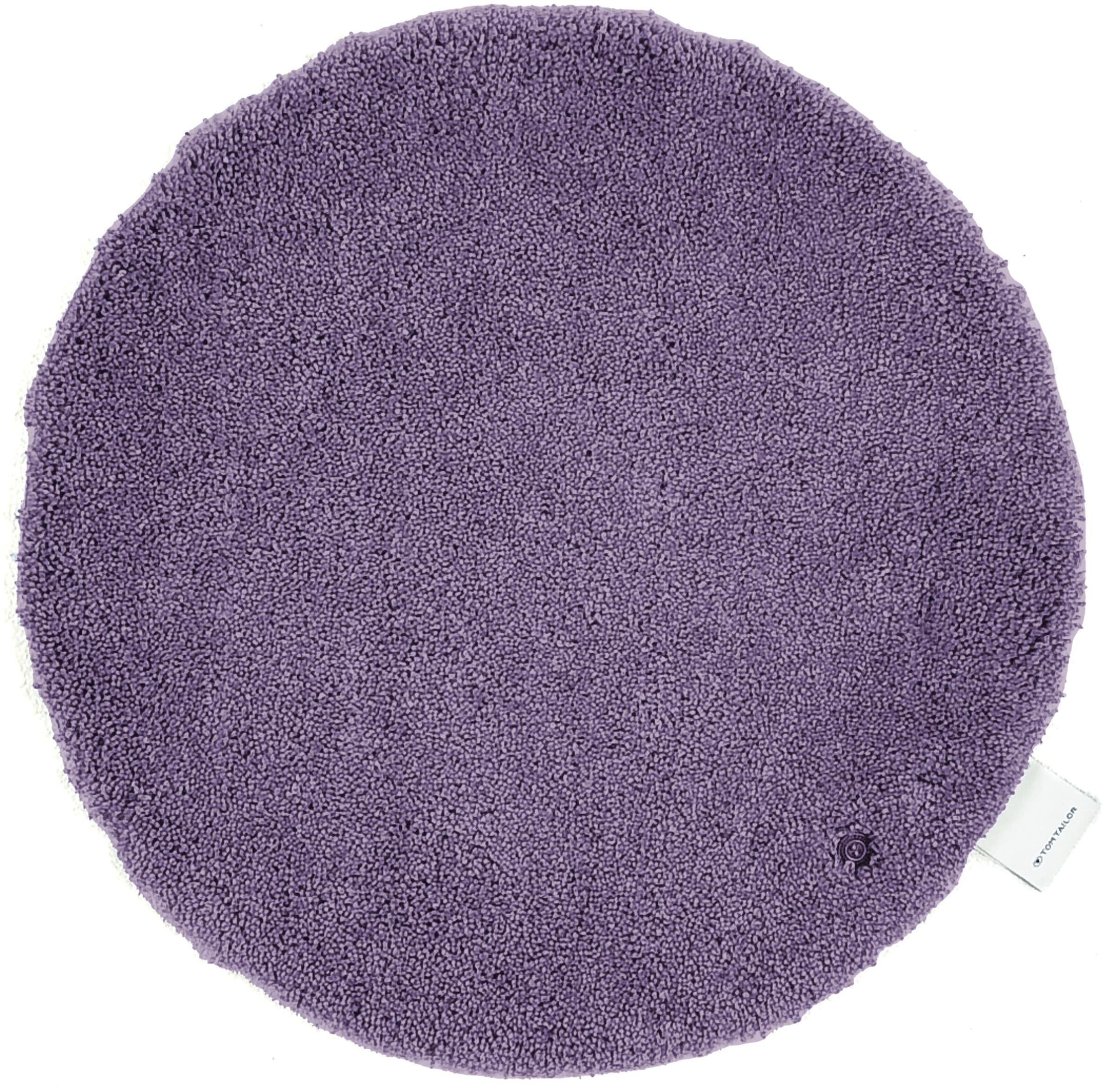 TOM TAILOR HOME Badematte »Cozy Bath UNI«, rutschhemmend beschichtet, fussbodenheizungsgeeignet, Badteppich, Uni Farben, rechteckig, rund und oval erhältlich