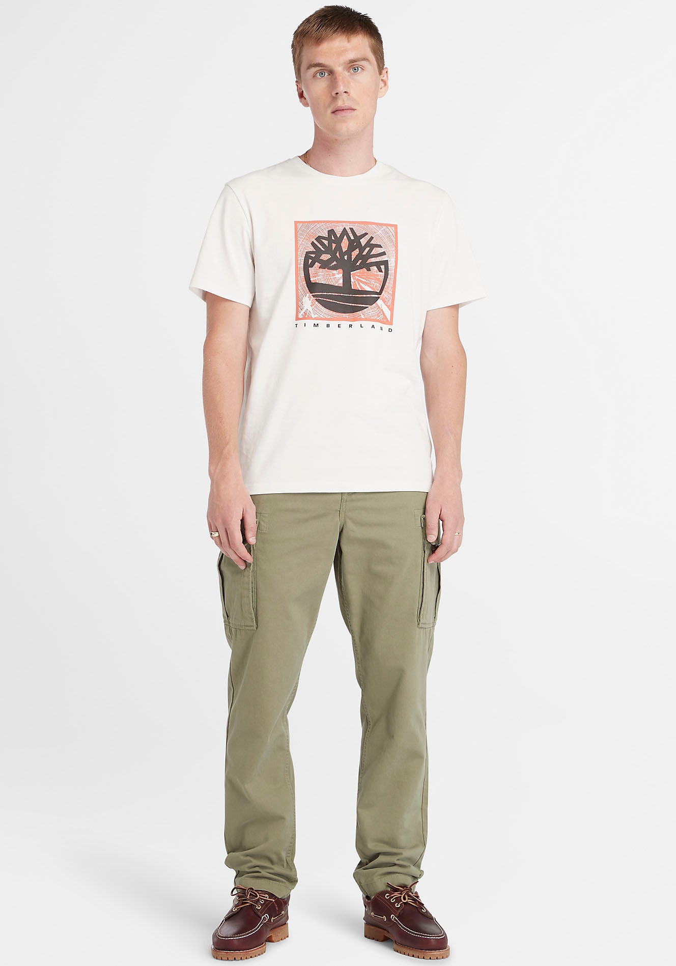 Timberland T-Shirt »Short Sleeve Front Graphic Tee«, in grossen Grössen