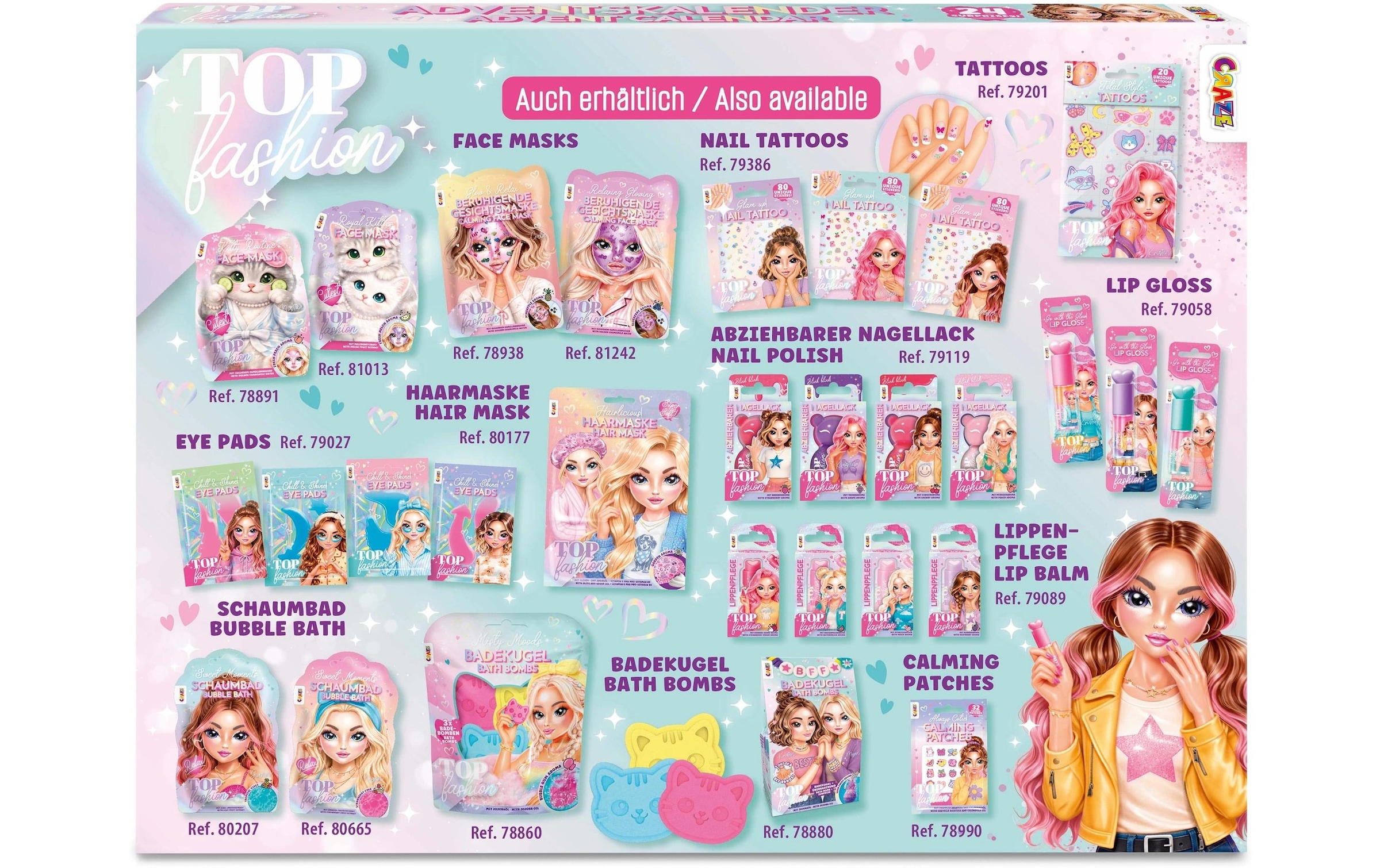 CRAZE Calendrier de l'Avent »Craze CRAZE Adventskalender Top Fashion Kinder«