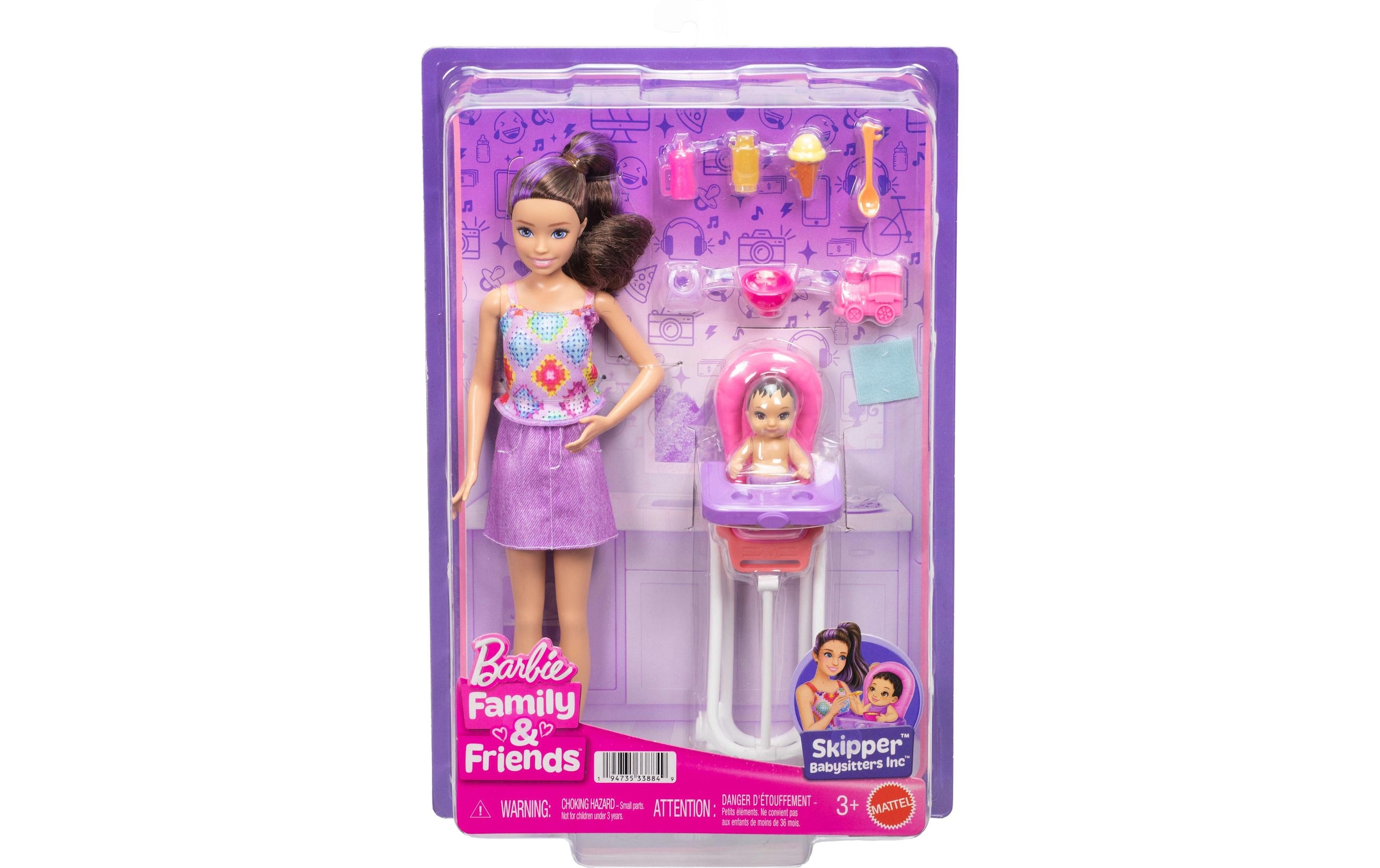 Barbie Spielwelt »Barbie "Skipper Babysitters Inc." Hochstuhl Spielset«