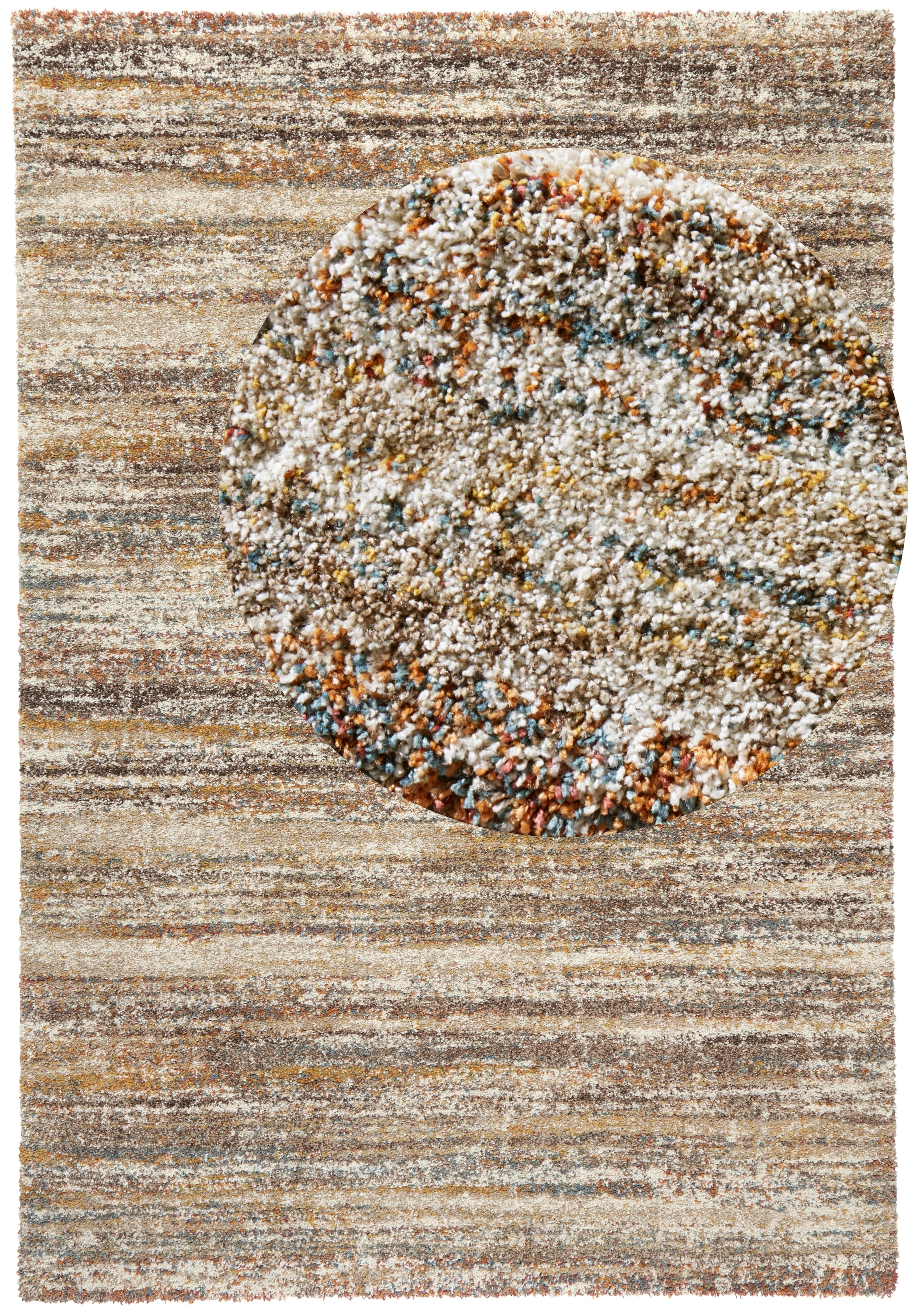 HANSE Home Hochflor-Teppich »Granite«, rechteckig, 25 mm Höhe, Teppich, Hochflor, Shaggy, Weich, Flauschig, Wohnzimmer, Schlafzimmer