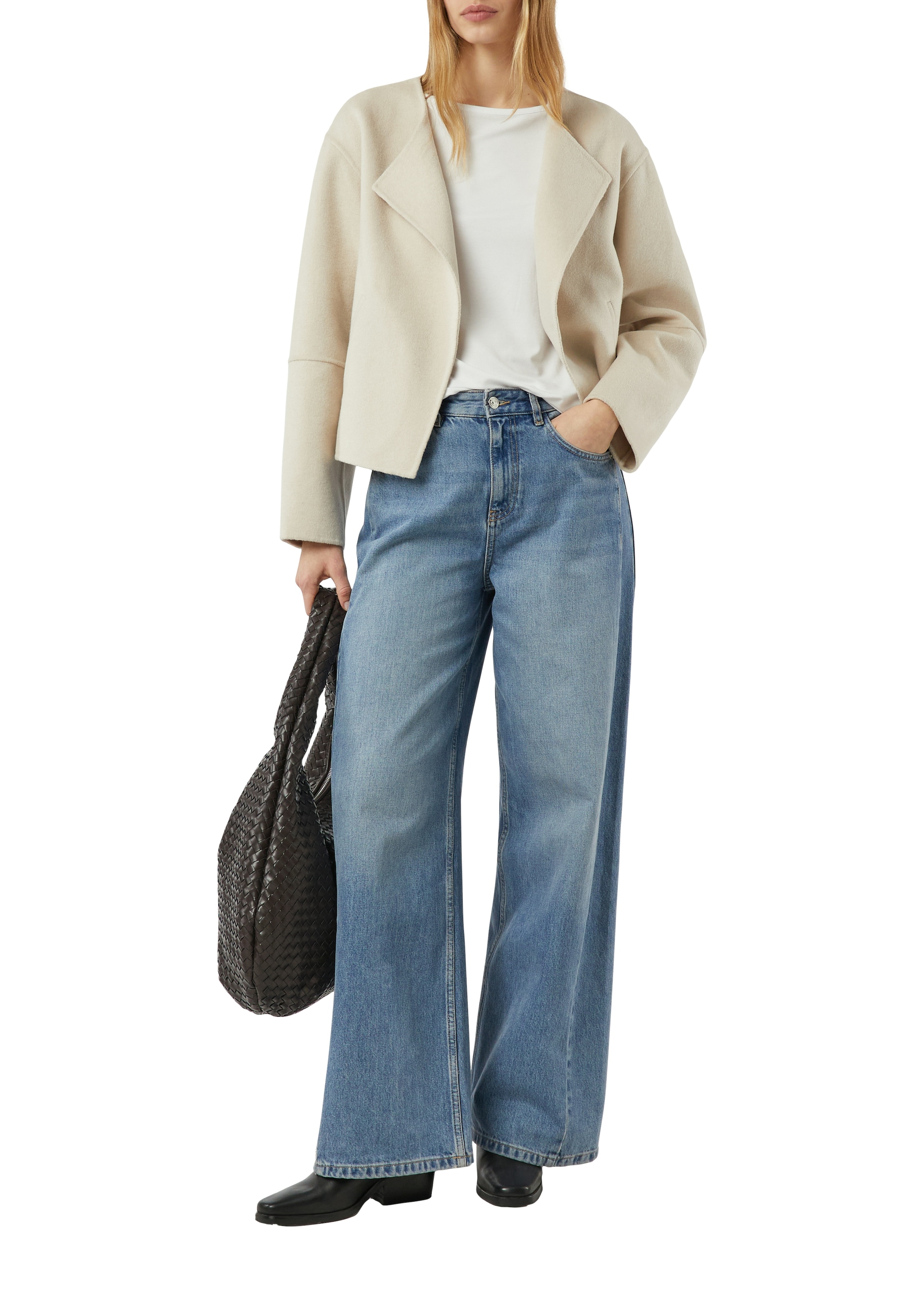 Comma T-Shirt halbarm, mit U-Boot.Ausschnitt