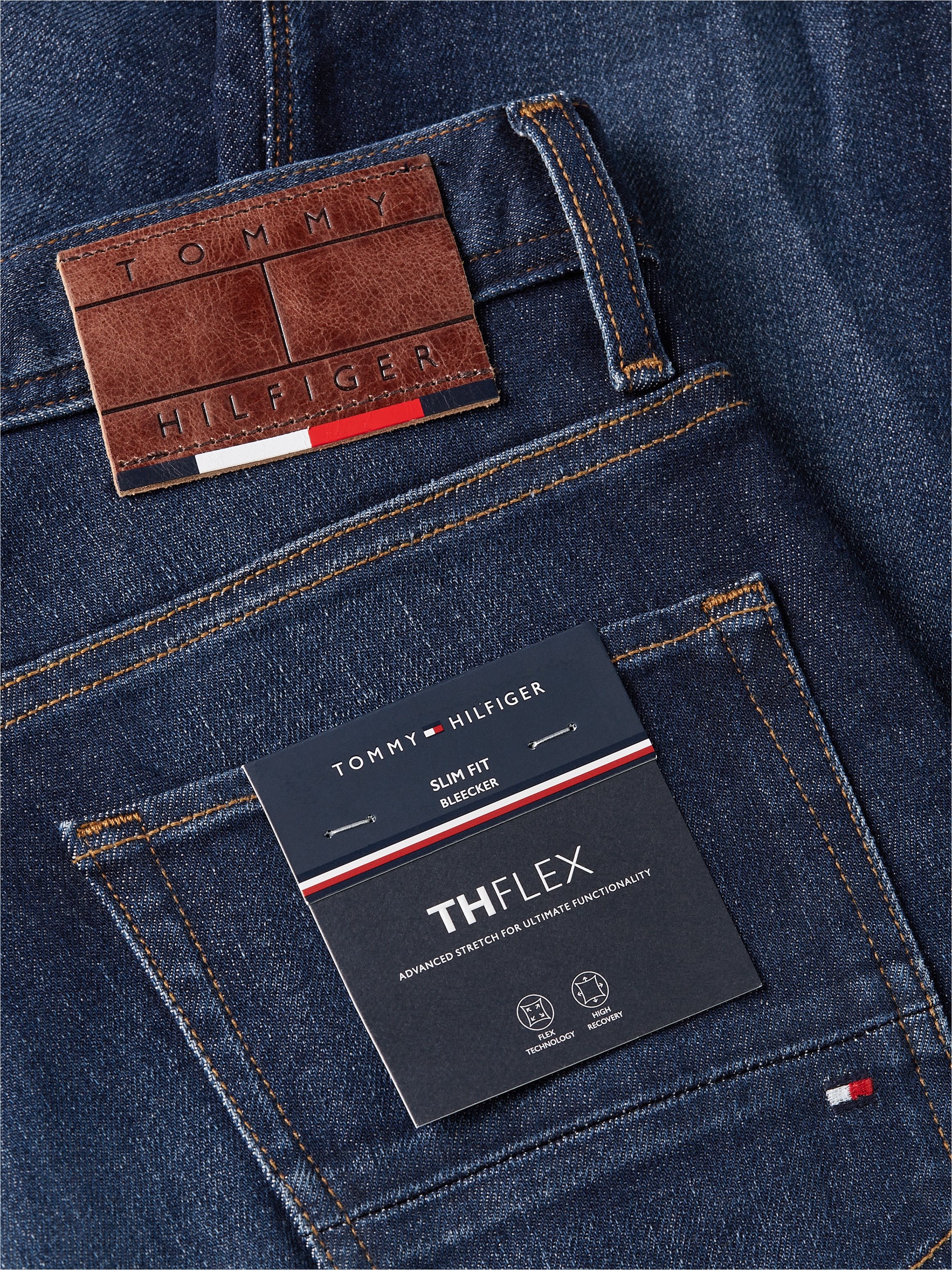 Tommy Hilfiger Slim-fit-Jeans »SLIM BLEECKER PSTR CROW BLACK«