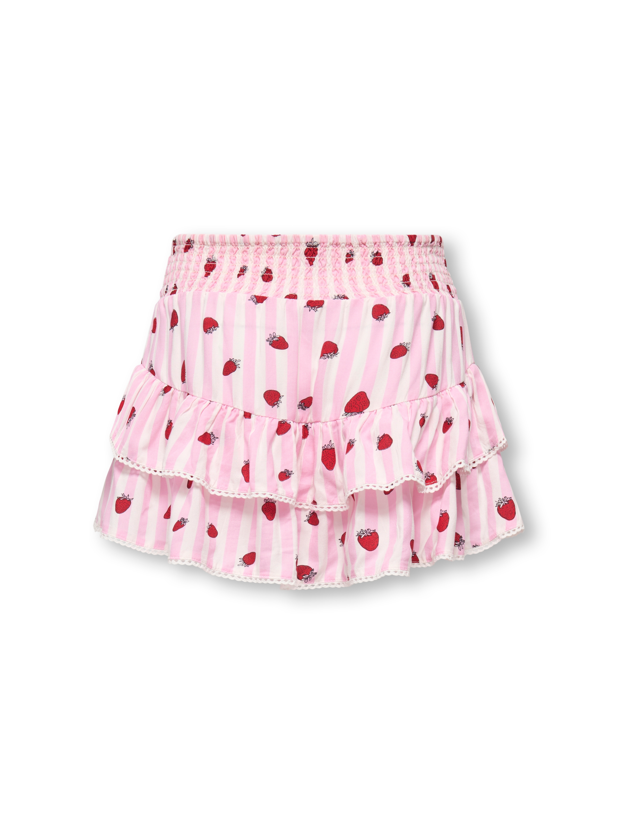 Image of KIDS ONLY Sommerrock "KOGGLOW LIFE TAPED EDGE SKORT AOP WVN" 1 mit tollen Volants mit dezenter Spitzenkante