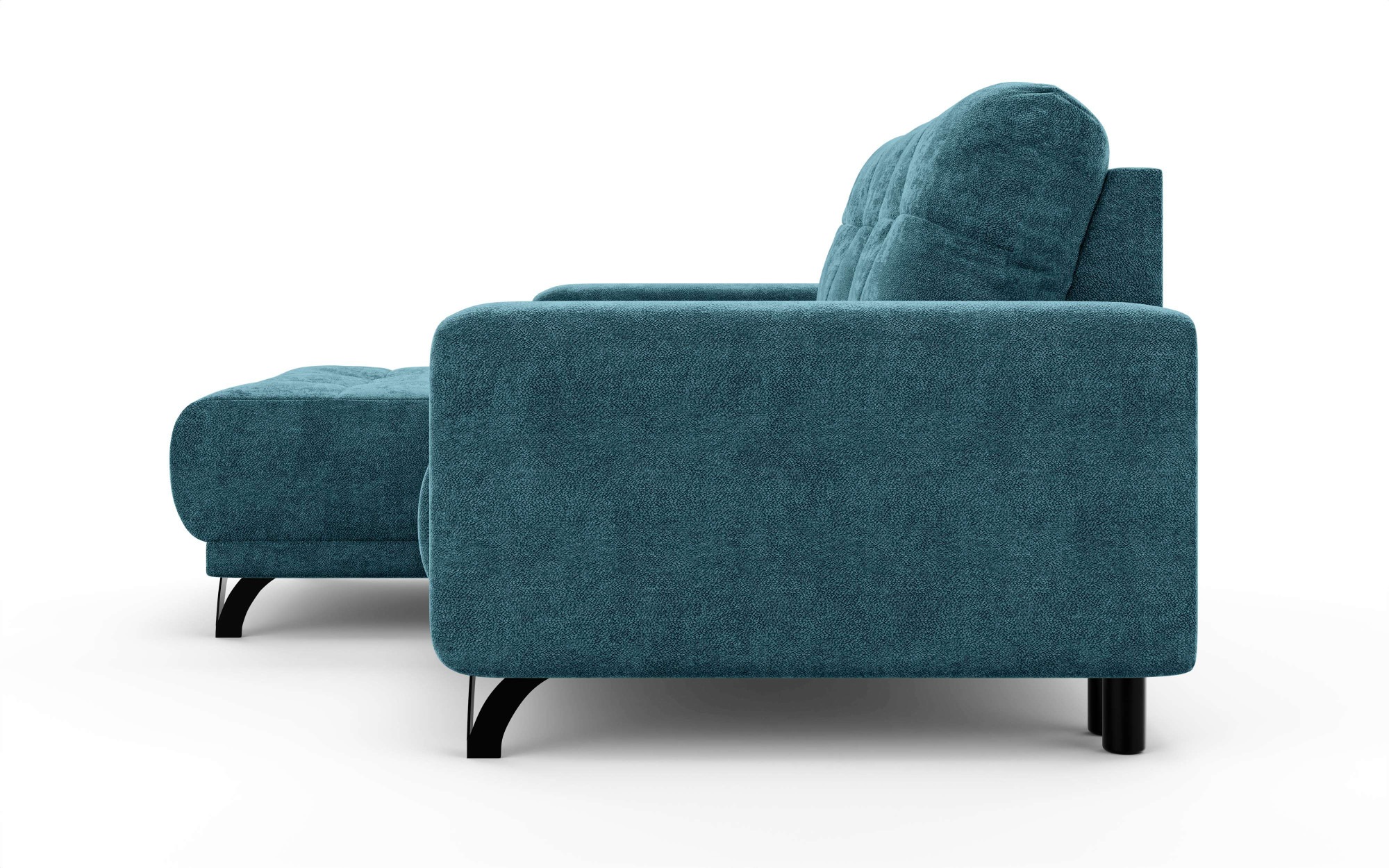 INOSIGN Ecksofa »FAIRVIEW mit verstellbaren Rückenlehne, Masse B/T/H: 234/174/93 cm«, L-Form mit Wellenunterfederung, Recamiere beidseitig montierbar