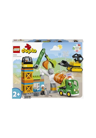 LEGO® Konstruktionsspielsteine »Baustelle mit Baufahrzeugen«, (61 St.) kaufen