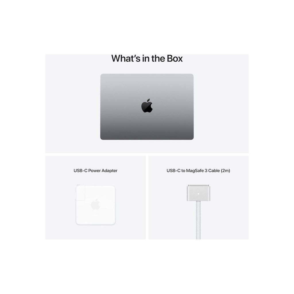 Apple Notebook »MacBook Pro«, 35,92 cm, / 14,2 Zoll, Apple, M1 Pro, M1, 512 GB SSD, 2021, 14.2"-Liquid-Retina, 16 GB RAM, 512 GB Speicherplatz