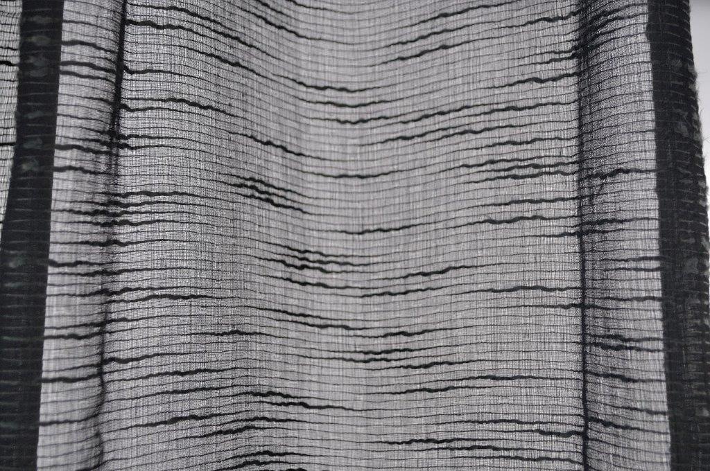 Kutti Rideau »Celtic« Oeillets 1 cuis tlg. Gardine halbtransparent, Leinenoptik, Effektgarn