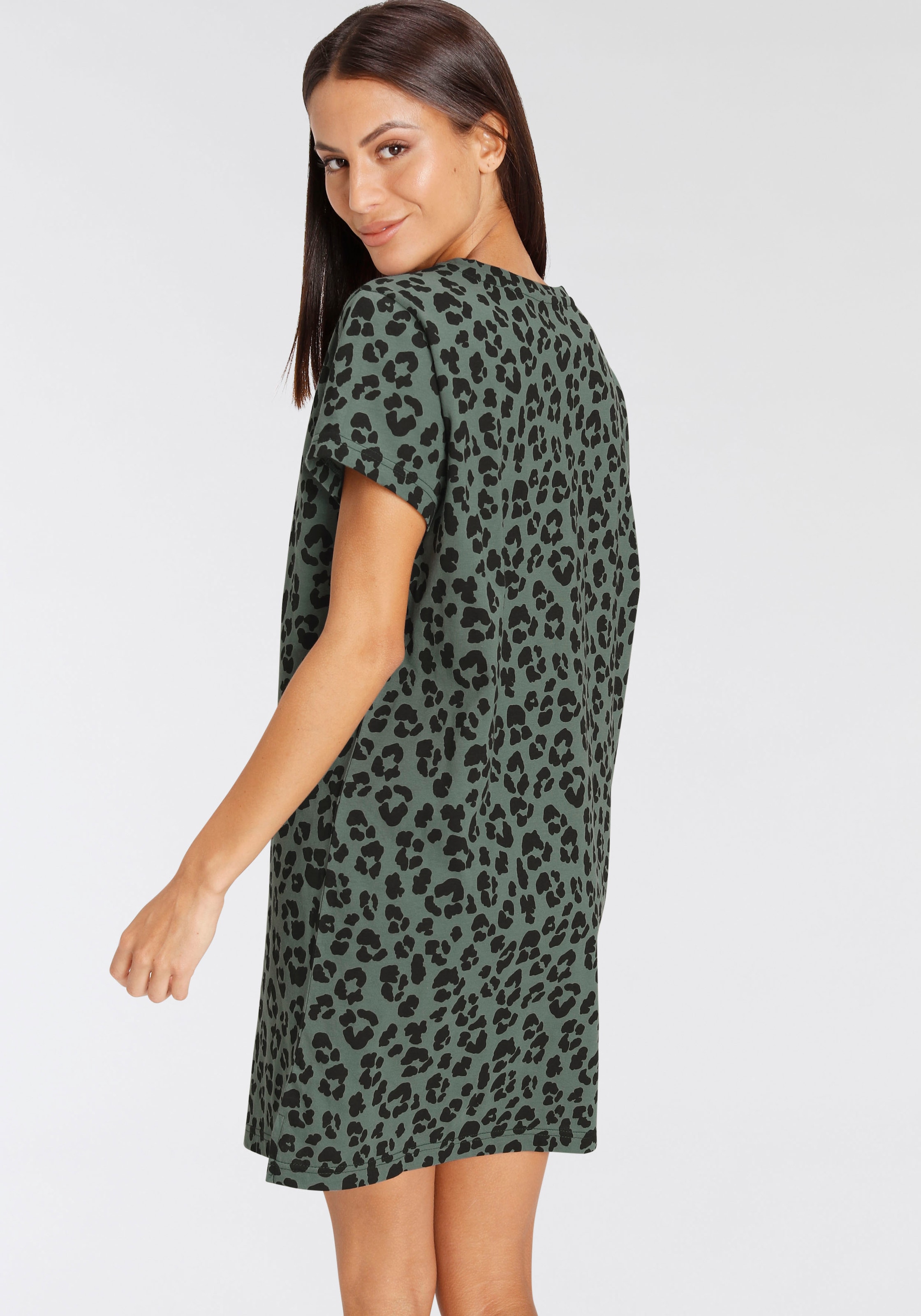 Vivance Dreams Sleepshirt, (2er-Pack), mit Leo-Muster