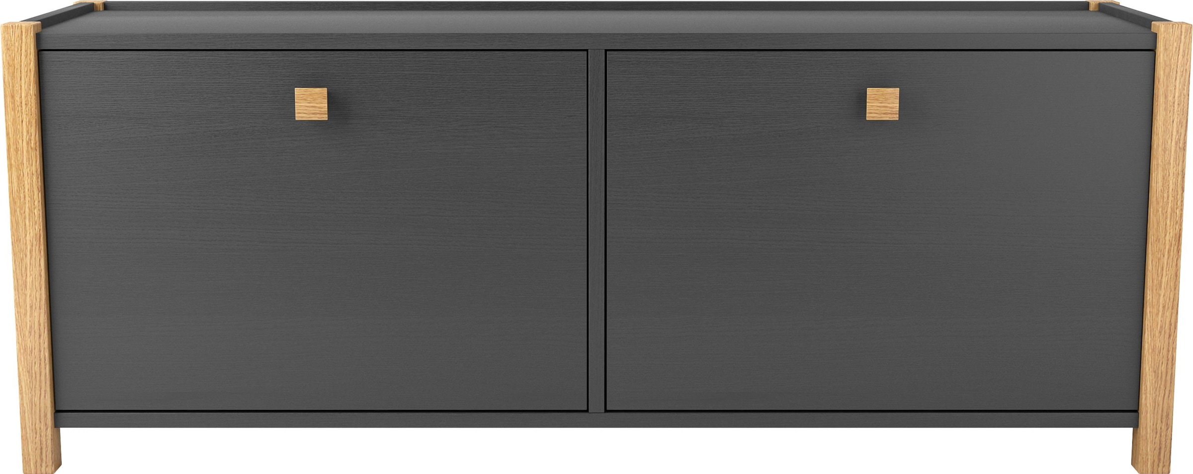 Image of Woodman Schuhbank im skandinavian Design, Holzfurnier aus Eiche, FSC-zertifiziert