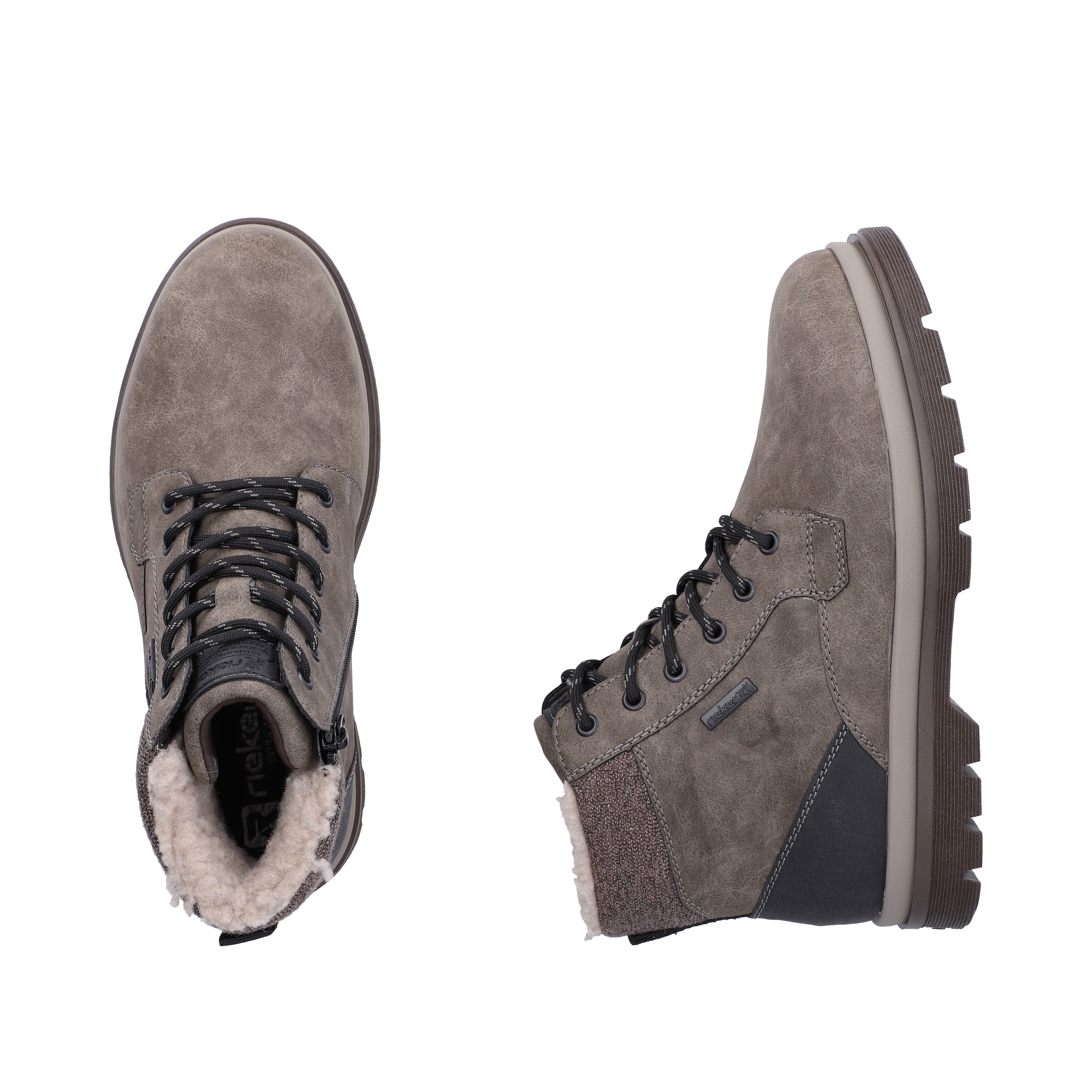 Rieker Winterstiefelette  Winterboots, Schnürboots mit Innenreissverschluss und RiekerTex