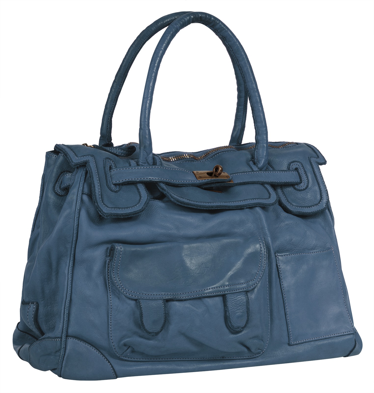 Samantha Look Shopper "SAMANTHA LOOK Damen echt Leder, Made in Italy" echt Leder, Made in Italy